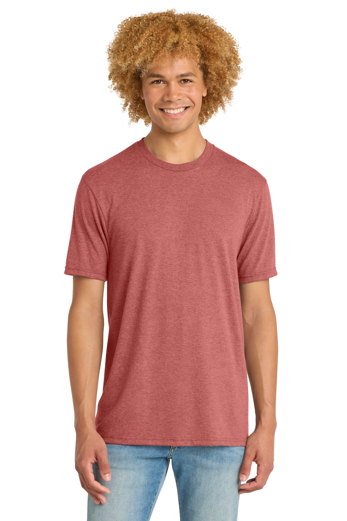 District   Perfect Tri   DTG Tee DM130DTG - Blush Frost