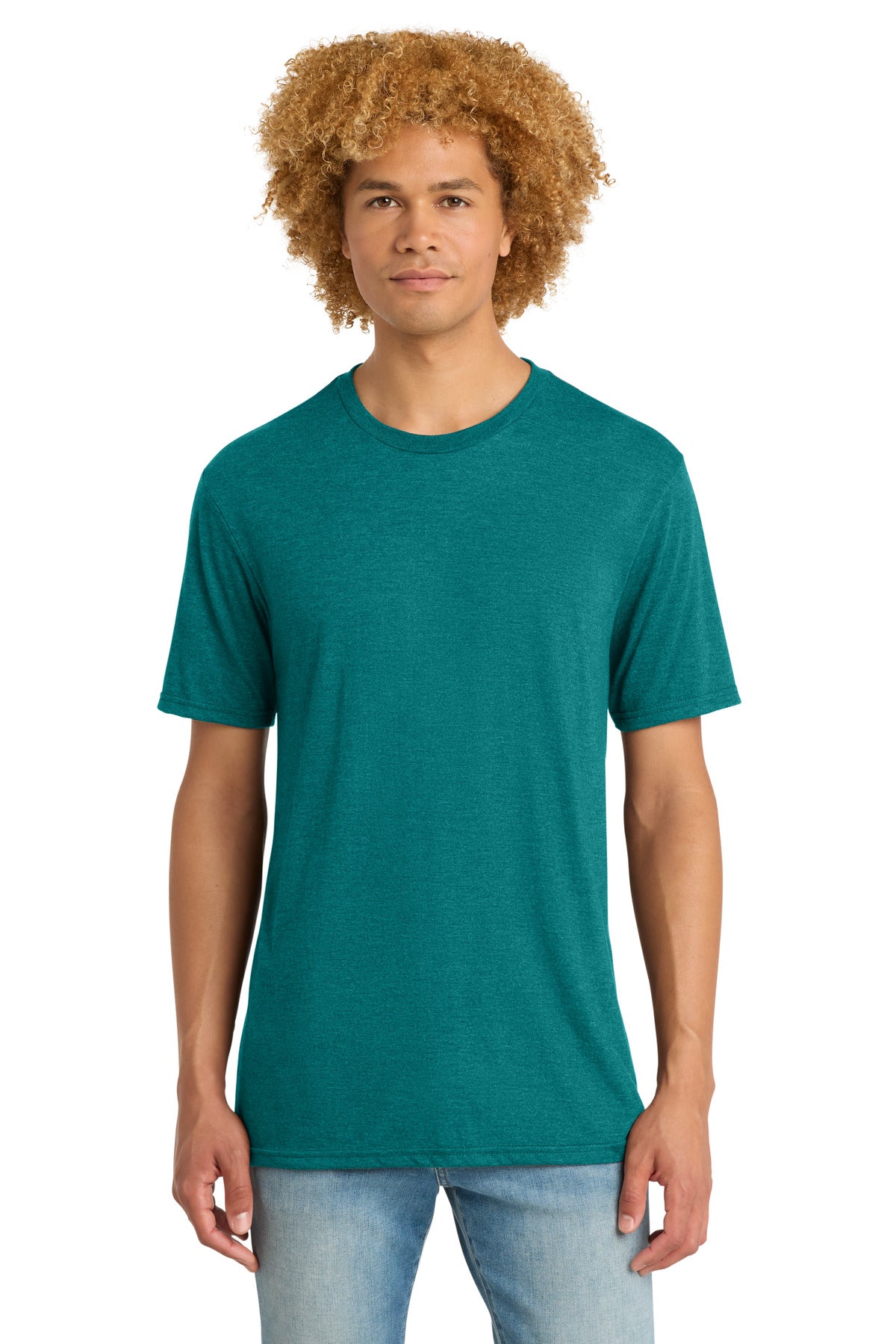 District   Perfect Tri   DTG Tee DM130DTG - Heathered Teal