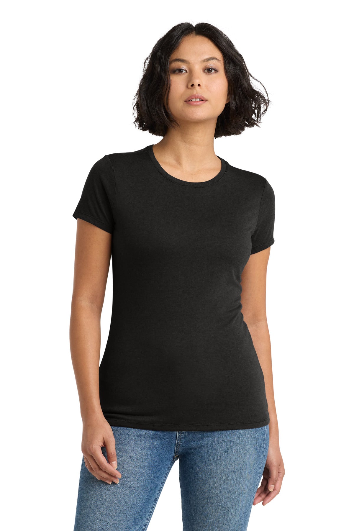District  Women's Perfect Tri Tee. DM130L - Black