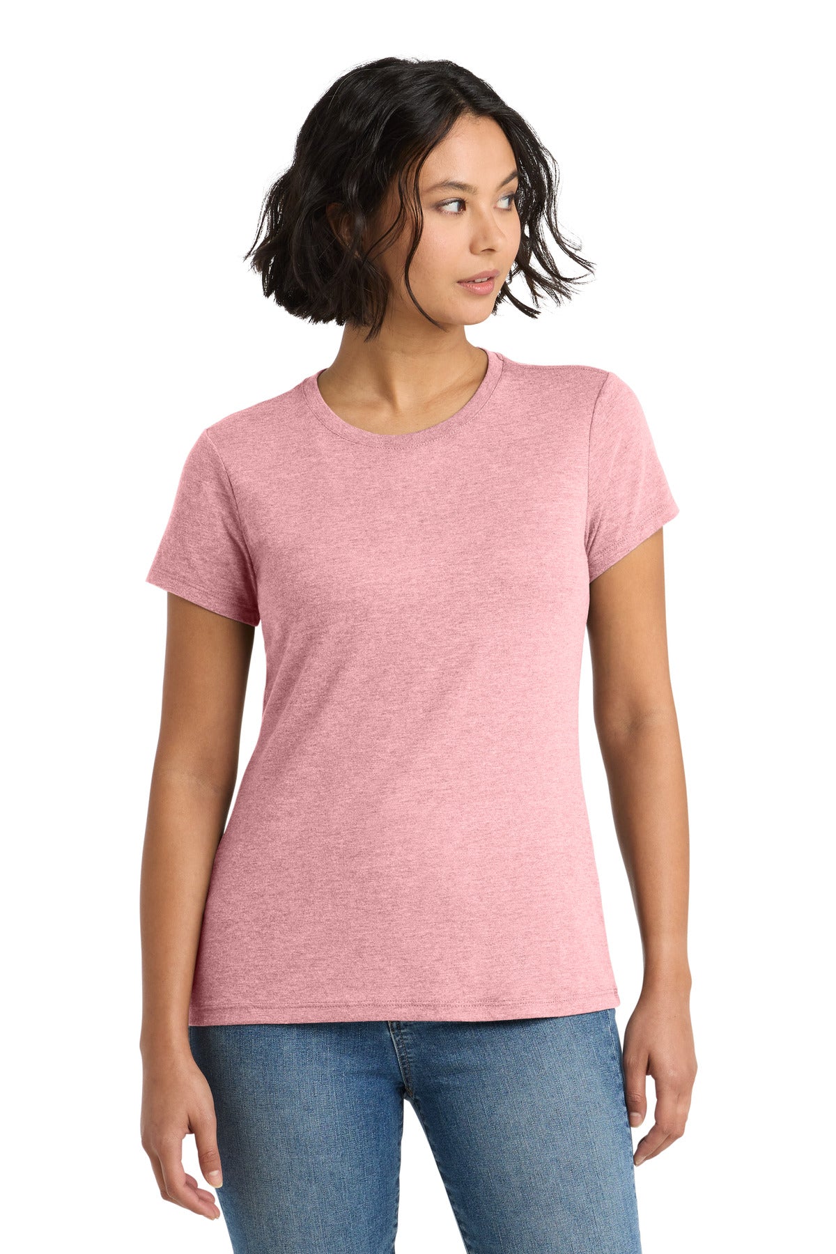 District  Women's Perfect Tri Tee. DM130L - Wisteria Heather