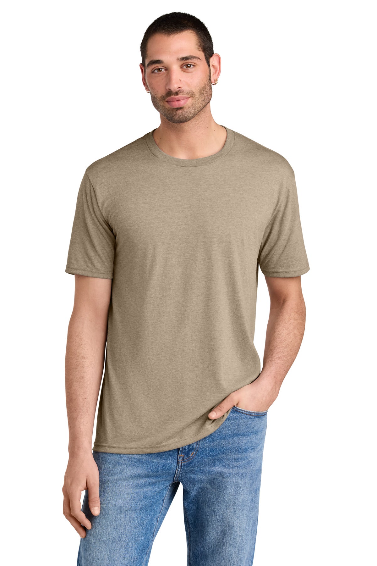 District  Perfect TriTee. DM130 - Desert Tan Heather