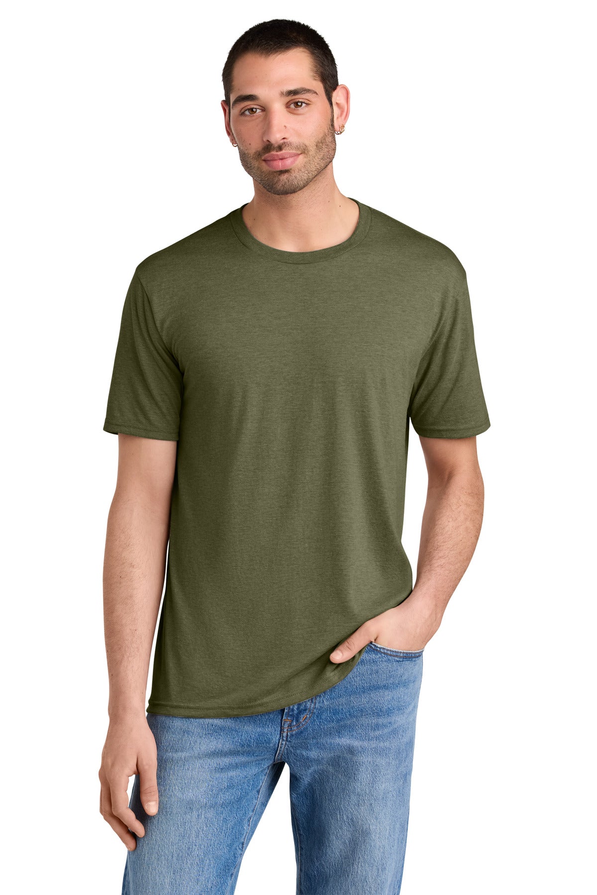 District  Perfect TriTee. DM130 - Military Green Frost