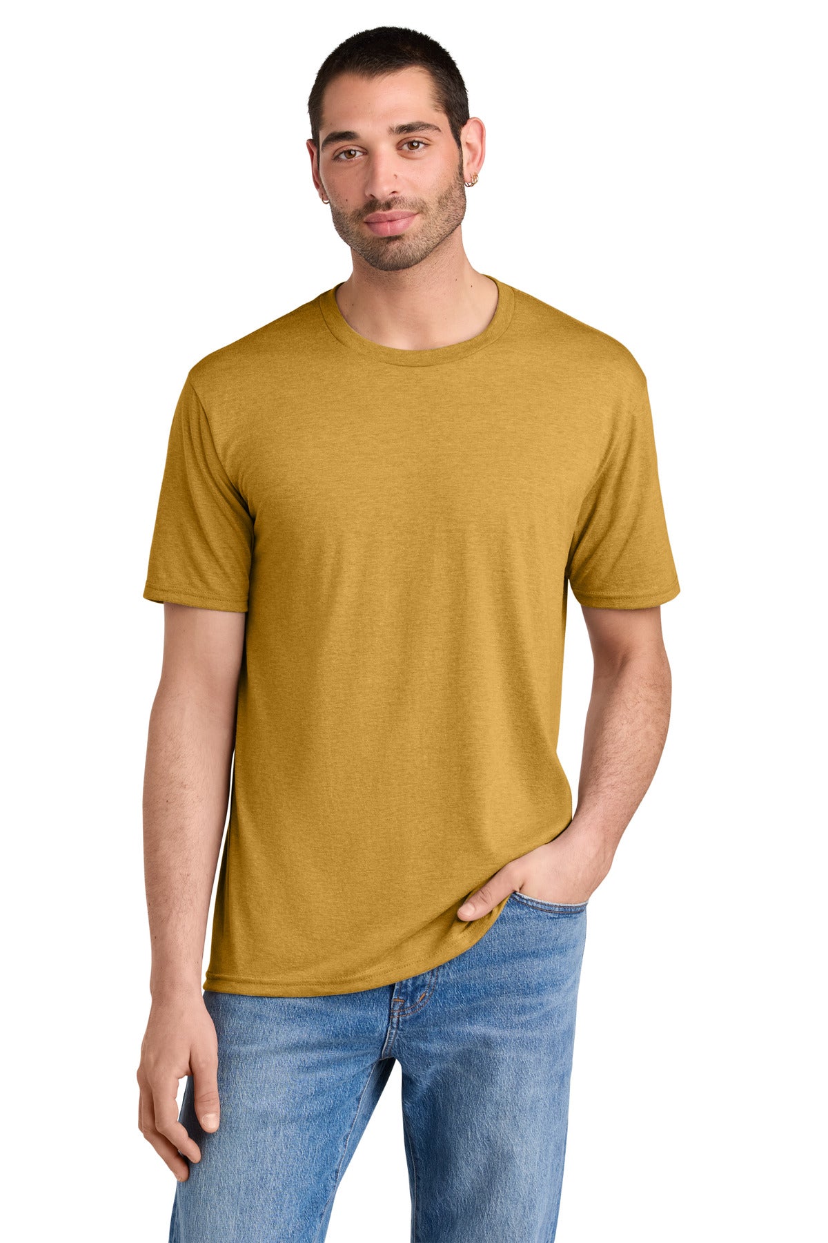 District  Perfect TriTee. DM130 - Ochre Yellow Heather