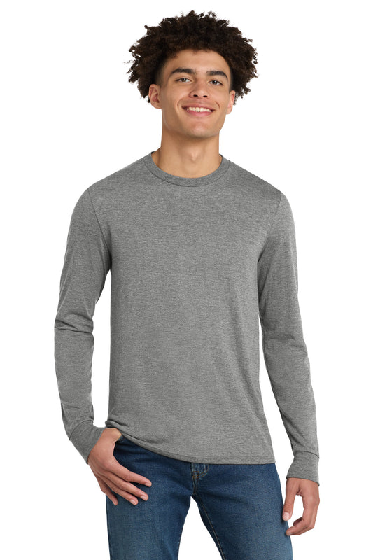 District Perfect Tri Long Sleeve Tee . DM132 - Grey Frost