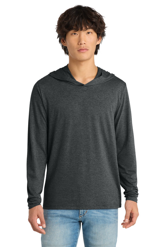District Perfect Tri Long Sleeve Hoodie. DM139 - Black Frost