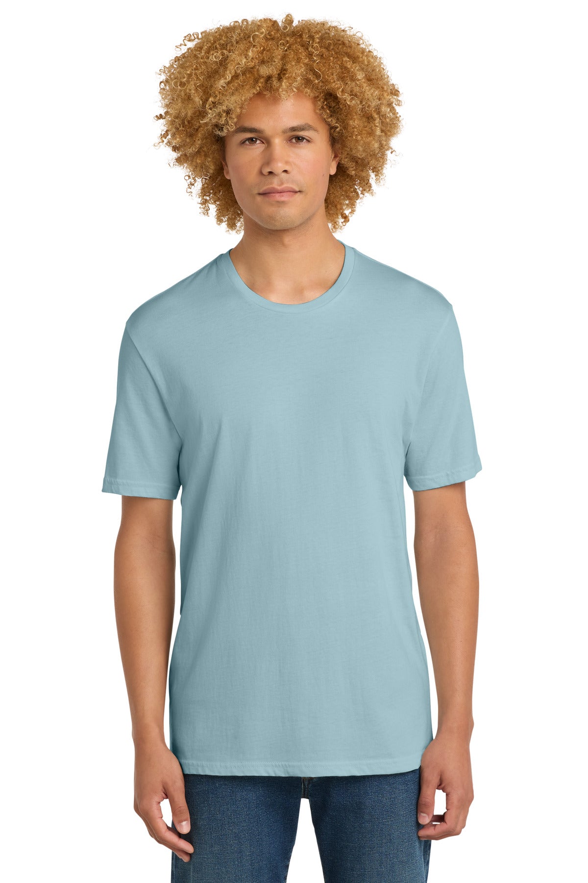 District Perfect Weight Tee. DT104 - Blue Fog