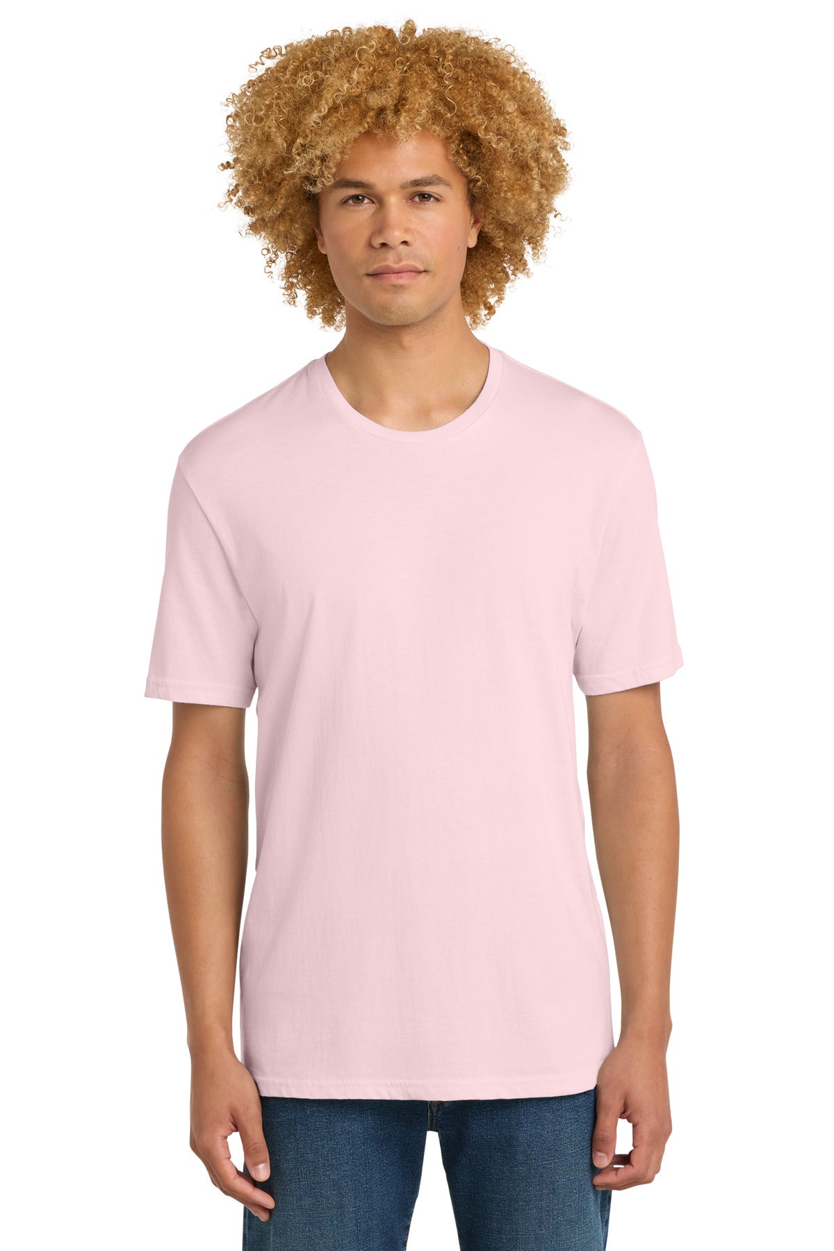 District Perfect Weight Tee. DT104 - Carnation Pink