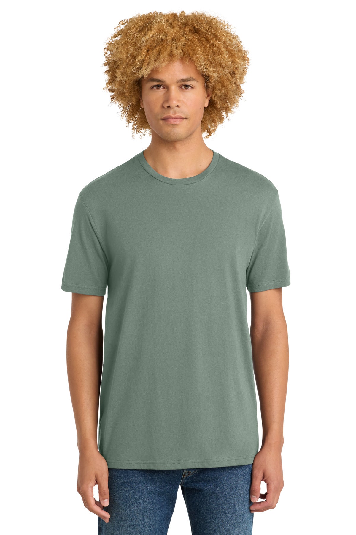 District Perfect Weight Tee. DT104 - Laurel Green