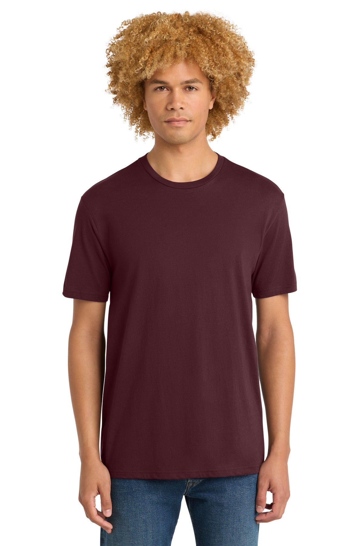 District Perfect Weight Tee. DT104 - Maroon