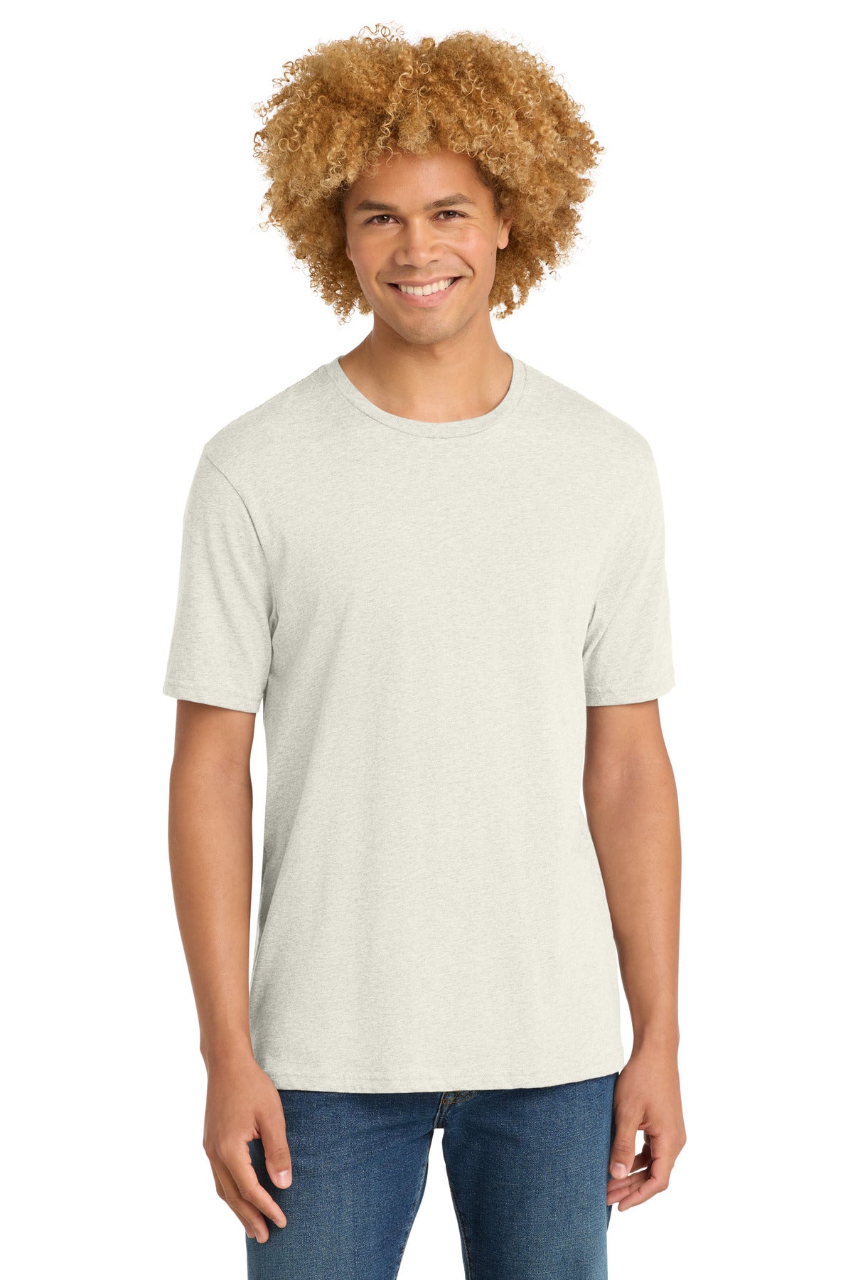 District Perfect Weight Tee. DT104 - Oatmeal Heather