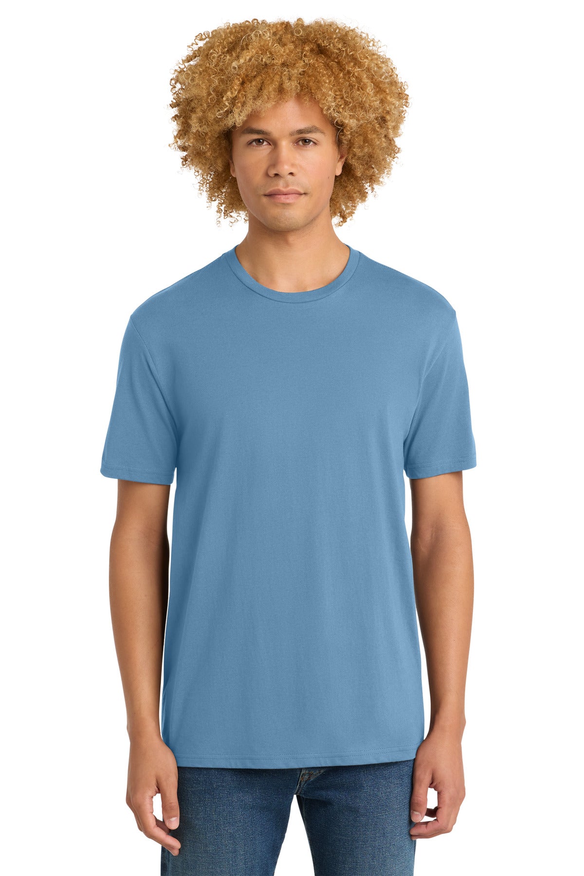 District Perfect Weight Tee. DT104 - Tundra Blue