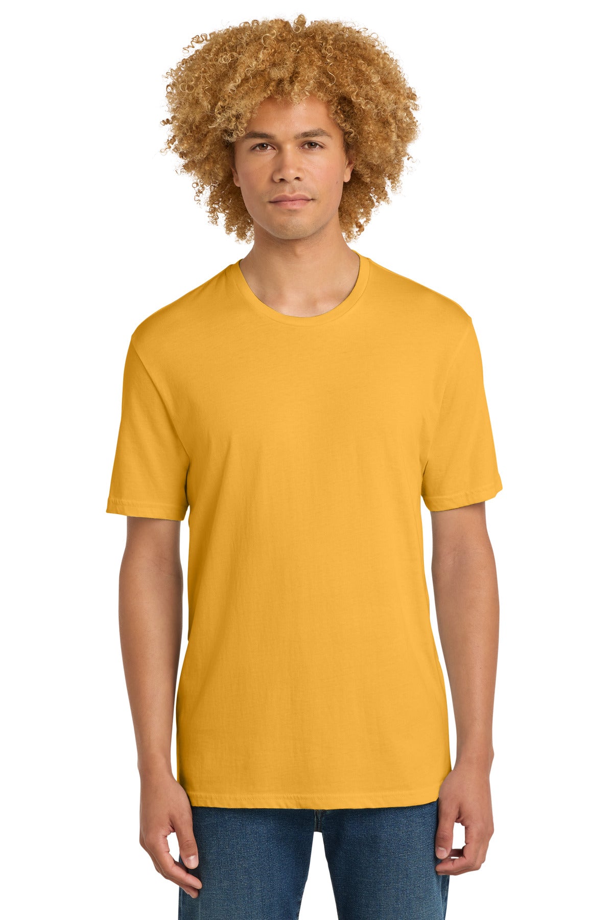 District Perfect Weight Tee. DT104 - Warm Gold