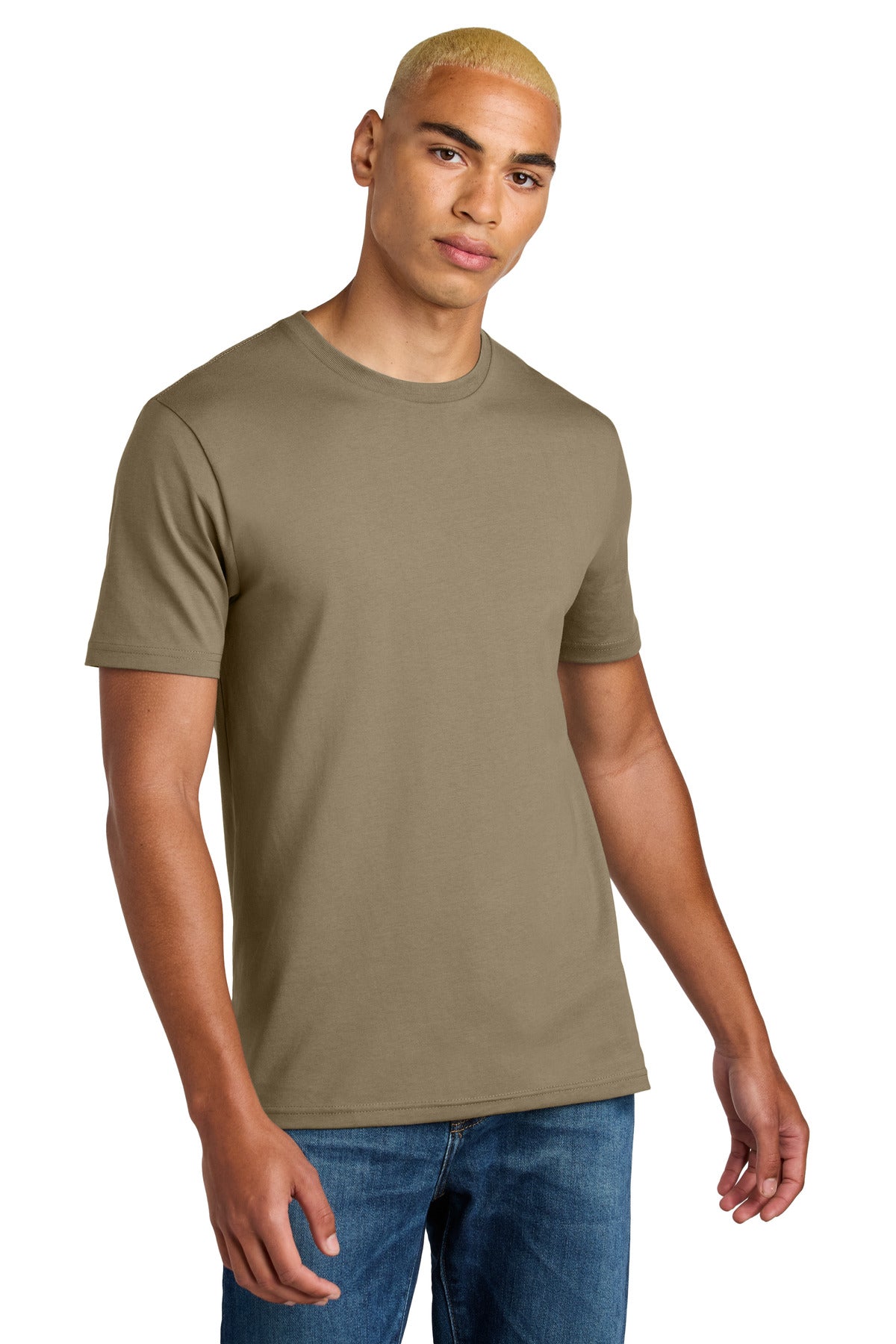 District Perfect Weight Icon Tee DT106 - Dune