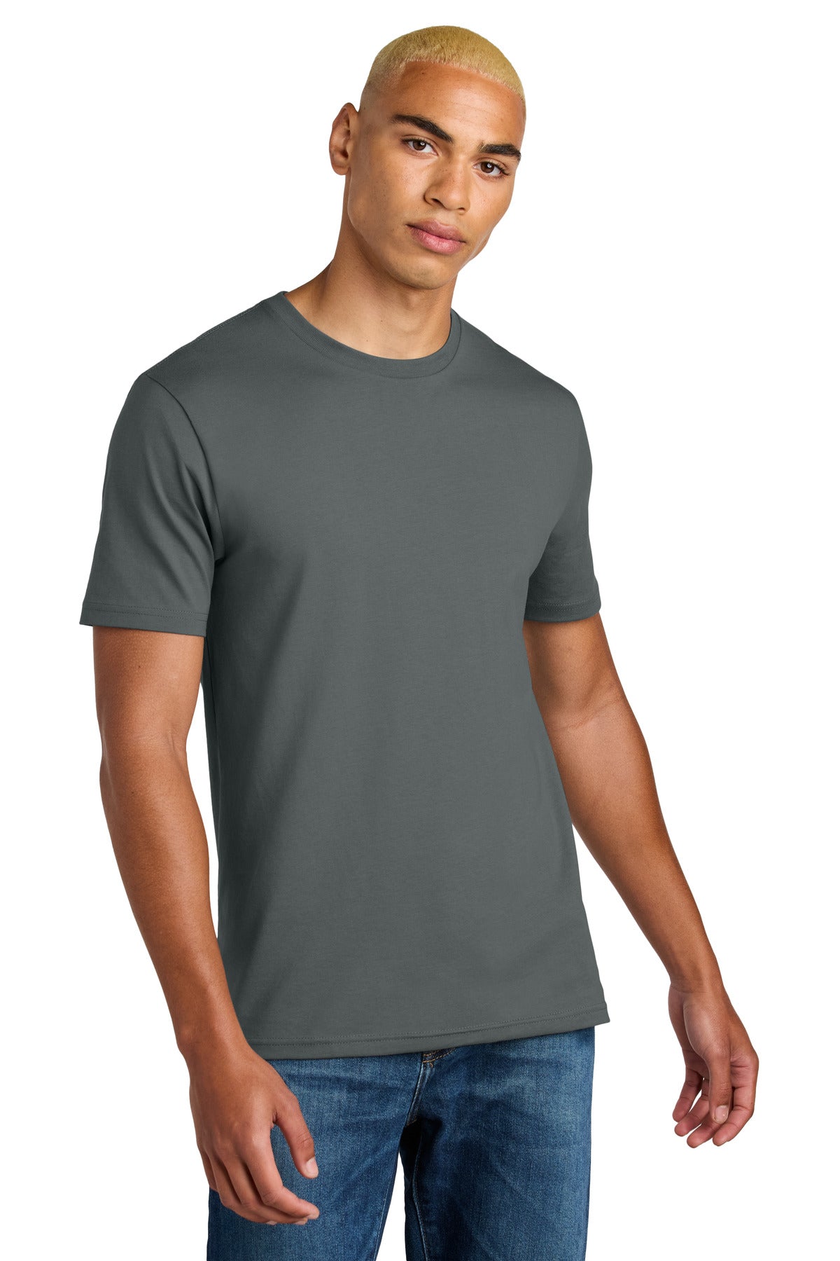 District Perfect Weight Icon Tee DT106 - Metal Grey
