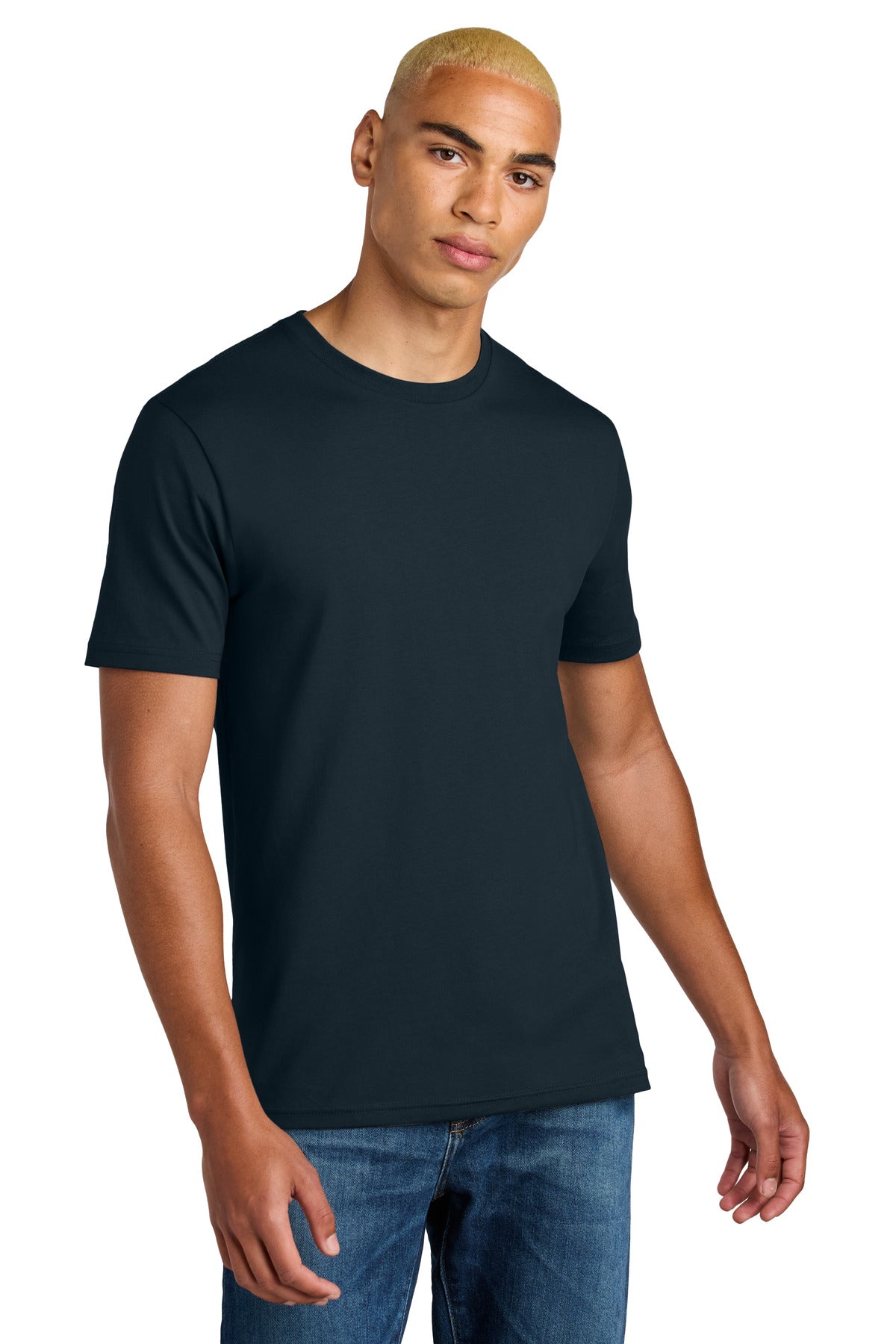 District Perfect Weight Icon Tee DT106 - New Navy