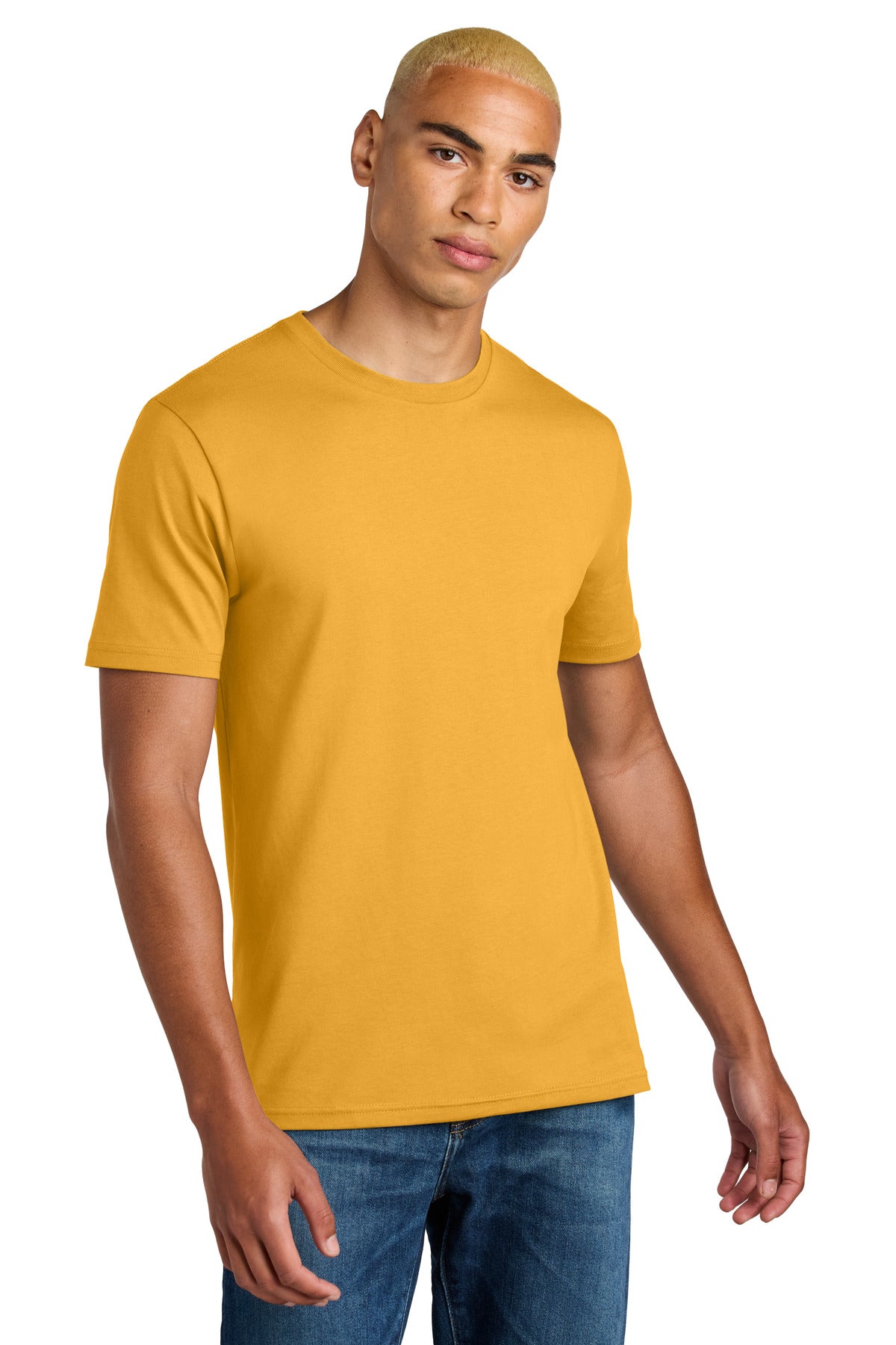 District Perfect Weight Icon Tee DT106 - Warm Gold