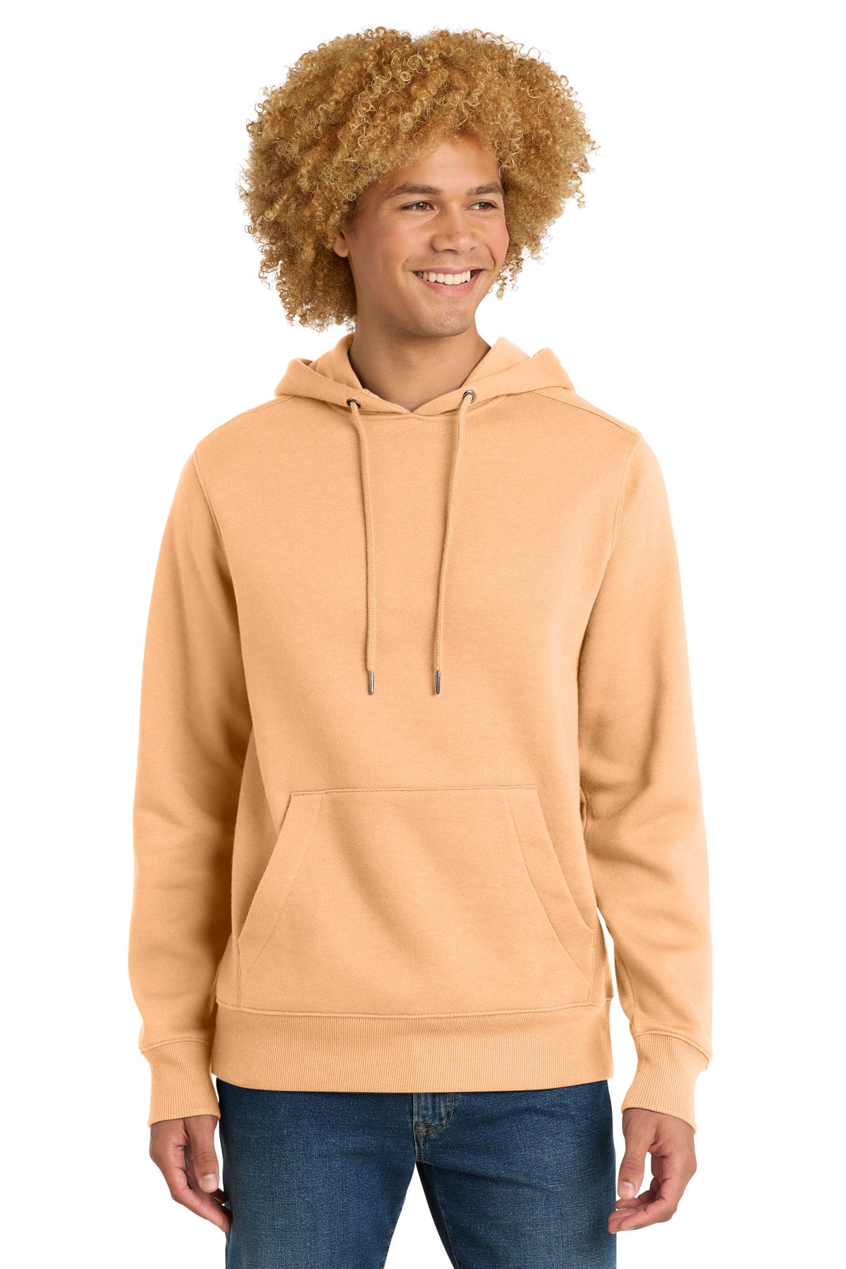 District  Perfect Weight  Fleece Hoodie DT1101 - Apricot