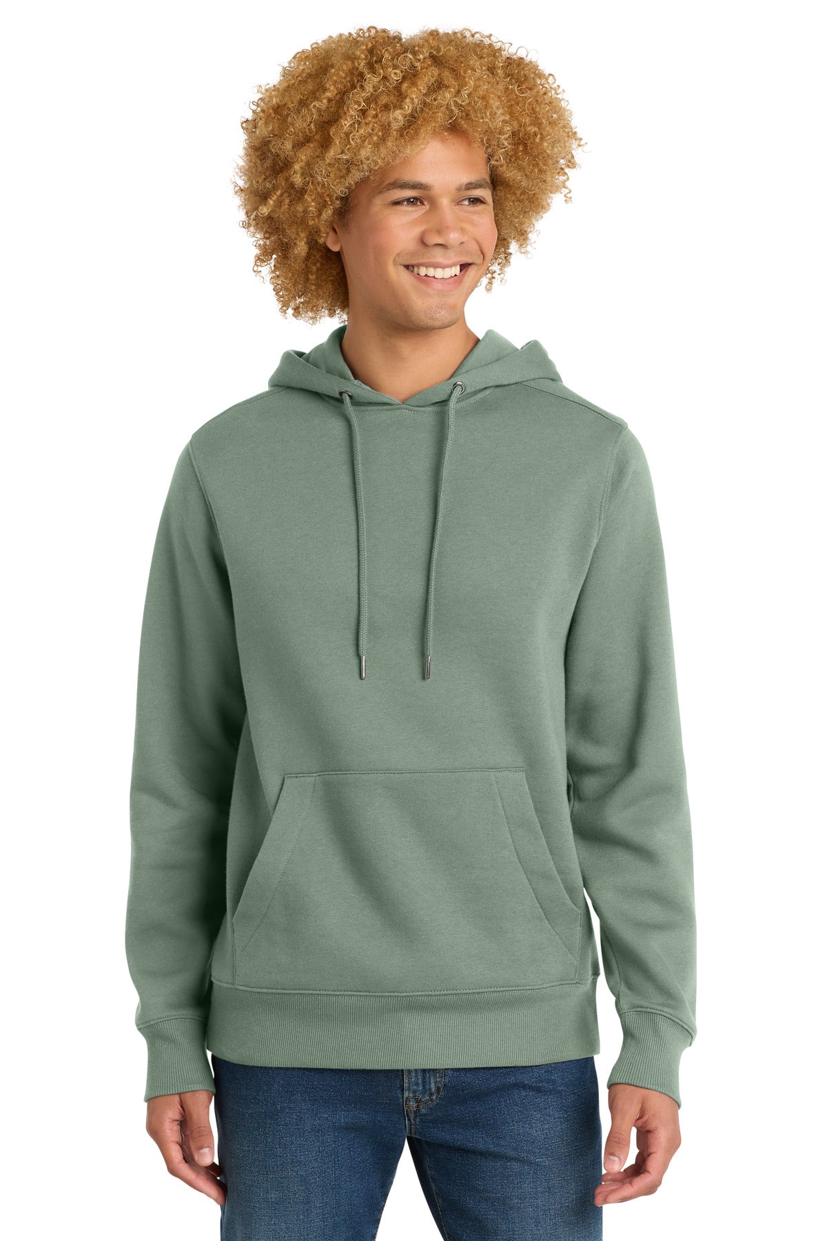 District  Perfect Weight  Fleece Hoodie DT1101 - Laurel Green