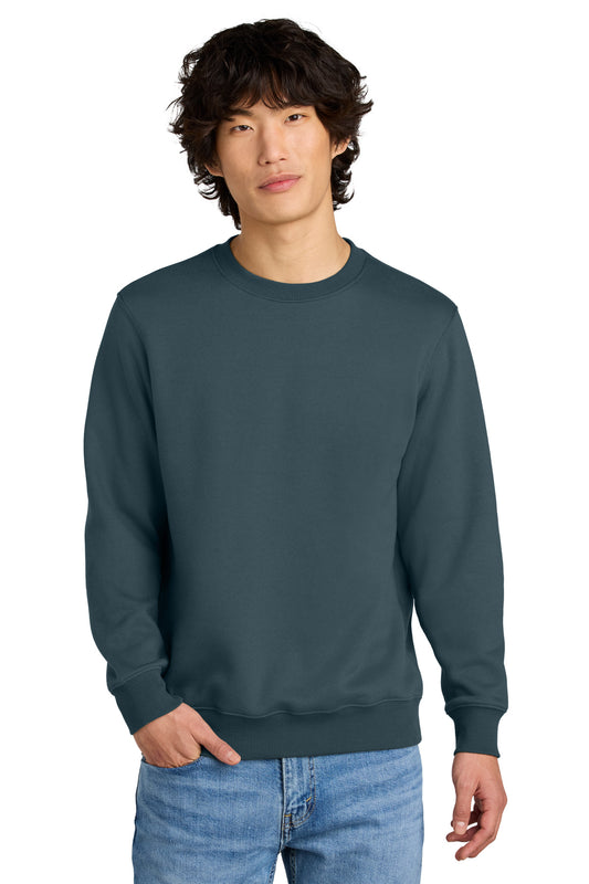 District Perfect Weight Fleece Crew DT1106 - Deep Steel Blue