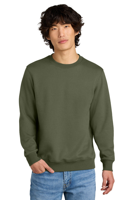 District Perfect Weight Fleece Crew DT1106 - Military Green