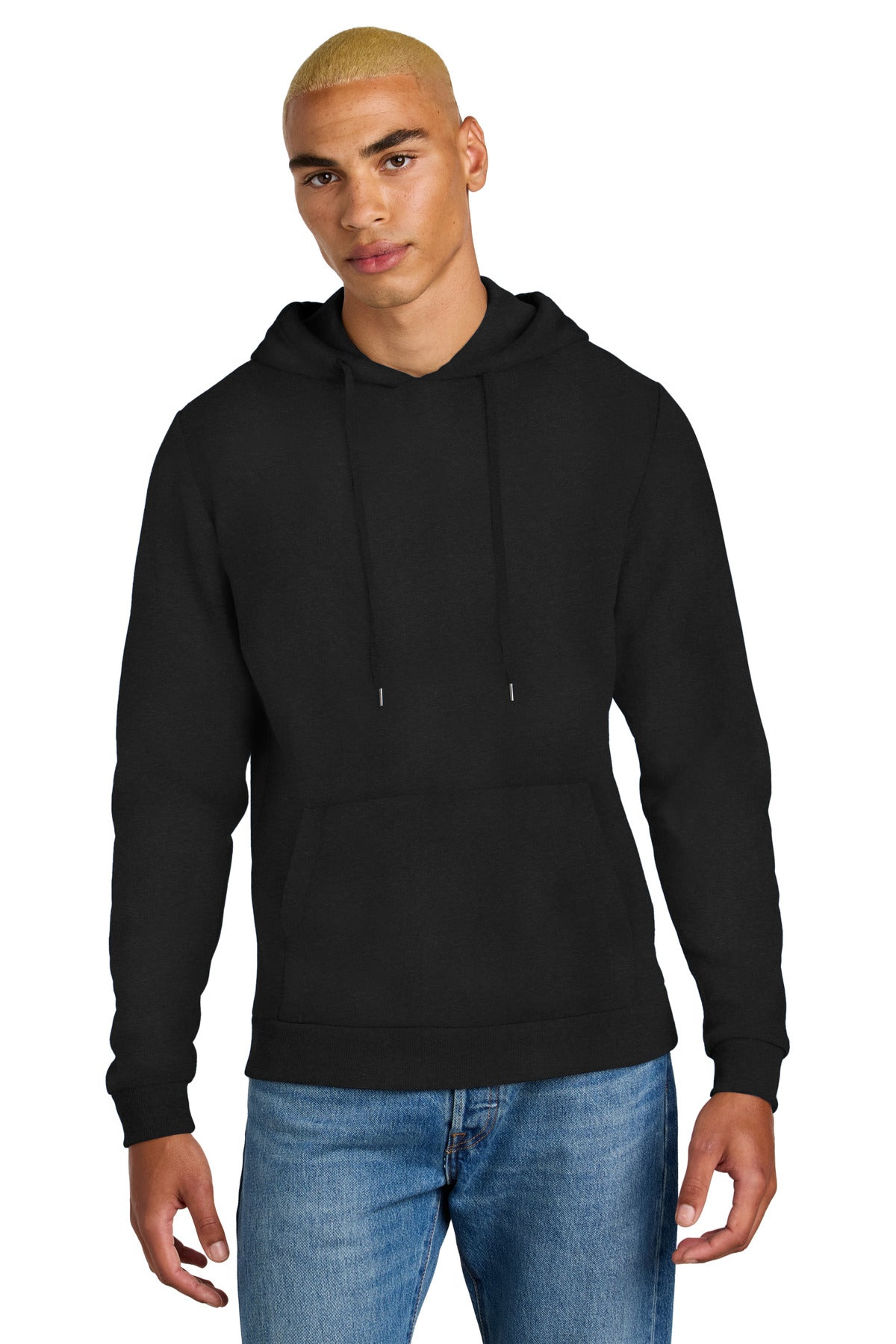 District Perfect Tri Fleece Pullover Hoodie DT1300 - Black