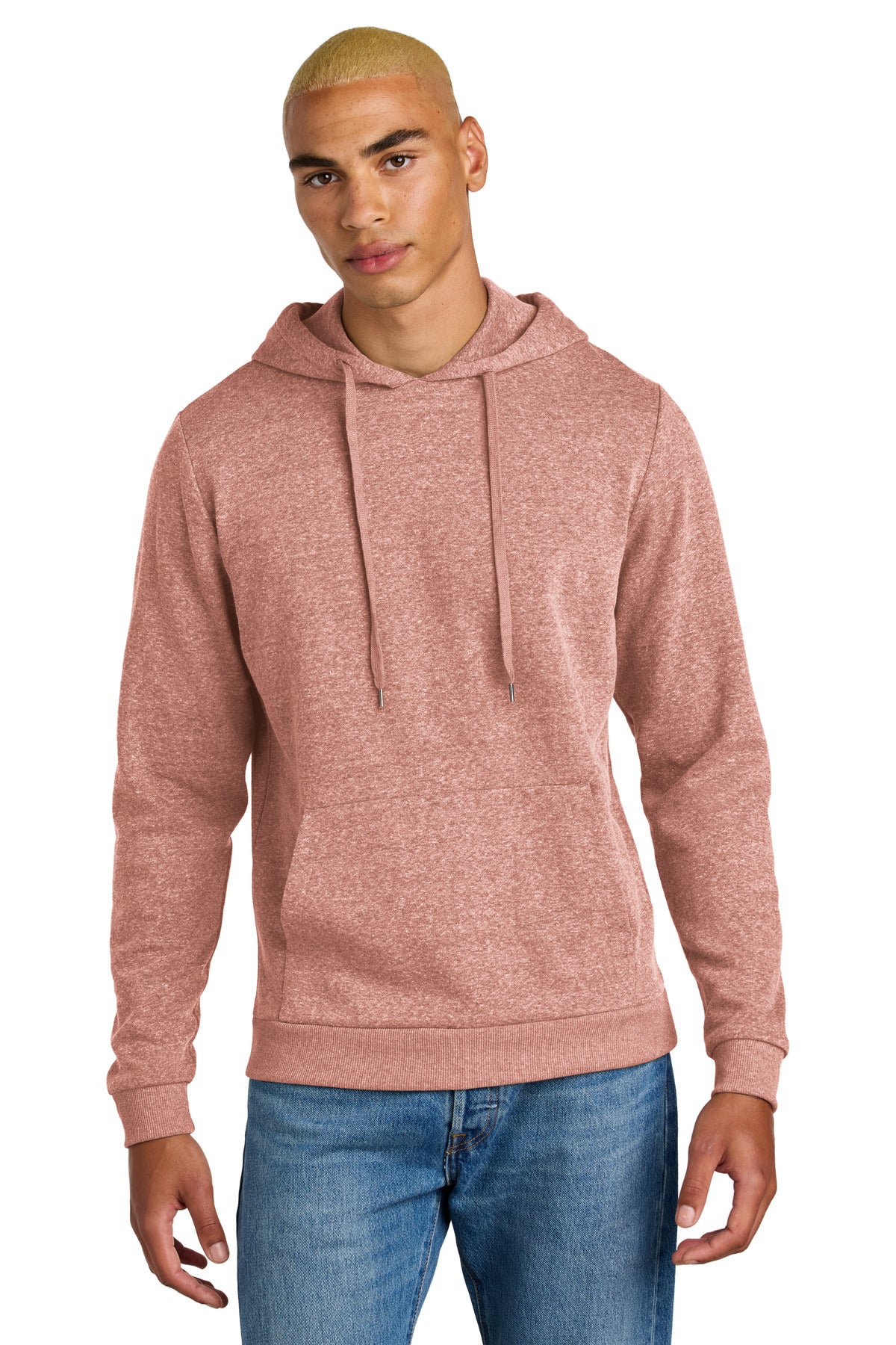 District Perfect Tri Fleece Pullover Hoodie DT1300 - Blush Frost