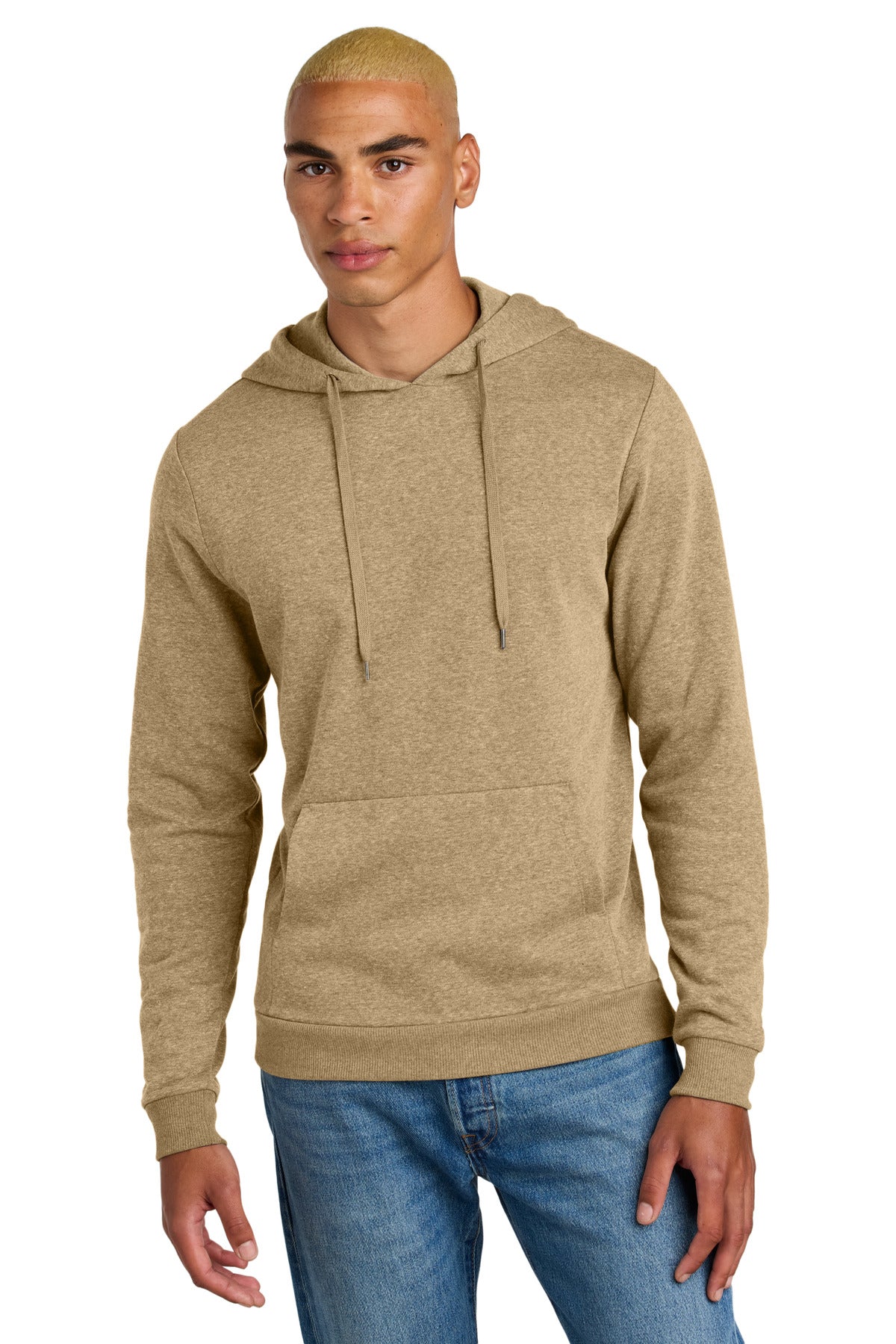 District Perfect Tri Fleece Pullover Hoodie DT1300 - Desert Tan Heather