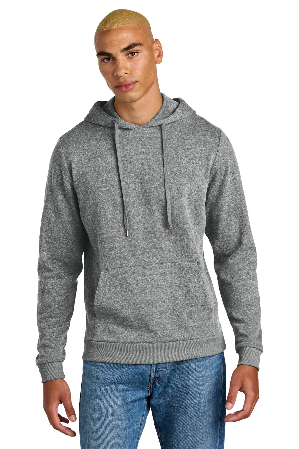 District Perfect Tri Fleece Pullover Hoodie DT1300 - Grey Frost
