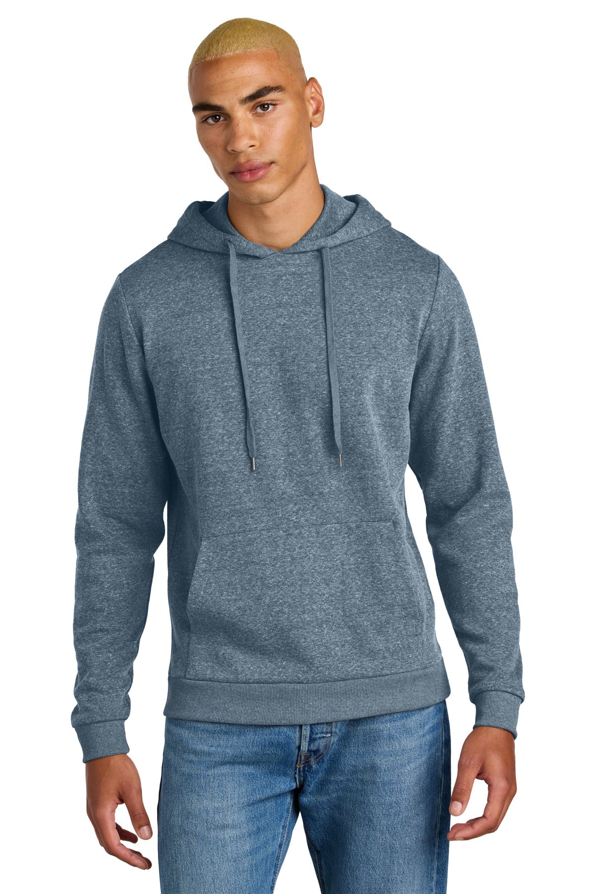 District Perfect Tri Fleece Pullover Hoodie DT1300 - Navy Frost