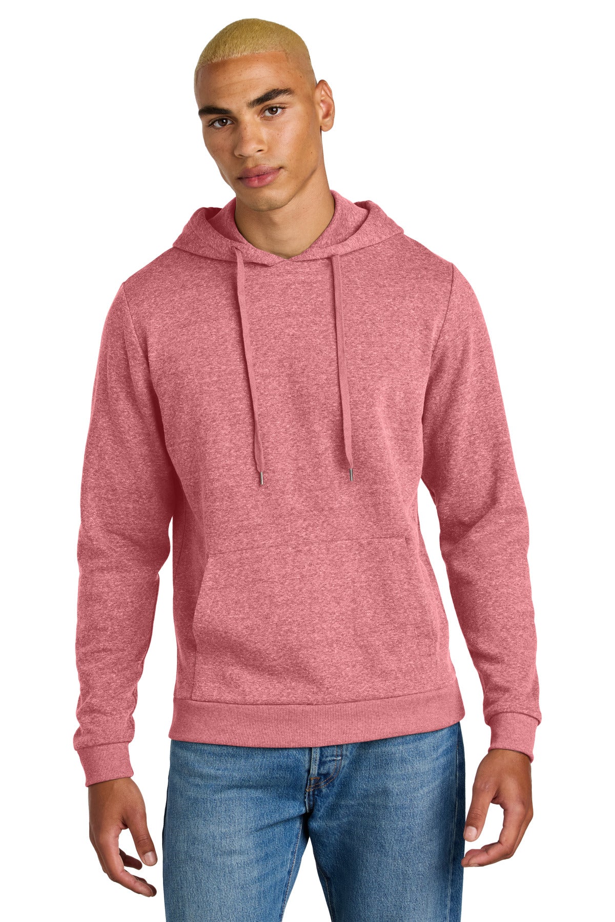 District Perfect Tri Fleece Pullover Hoodie DT1300 - Red Frost