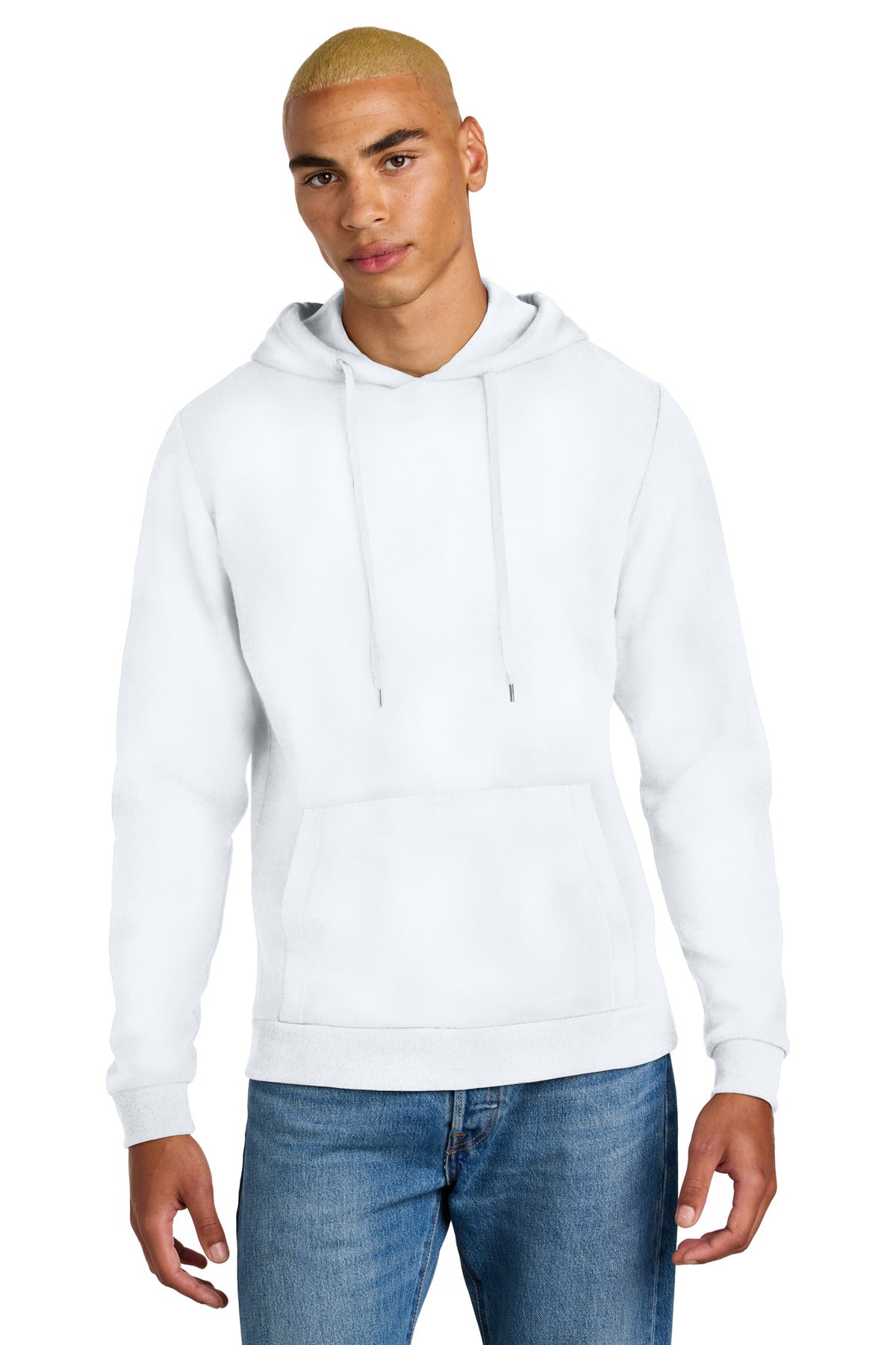 District Perfect Tri Fleece Pullover Hoodie DT1300 - White