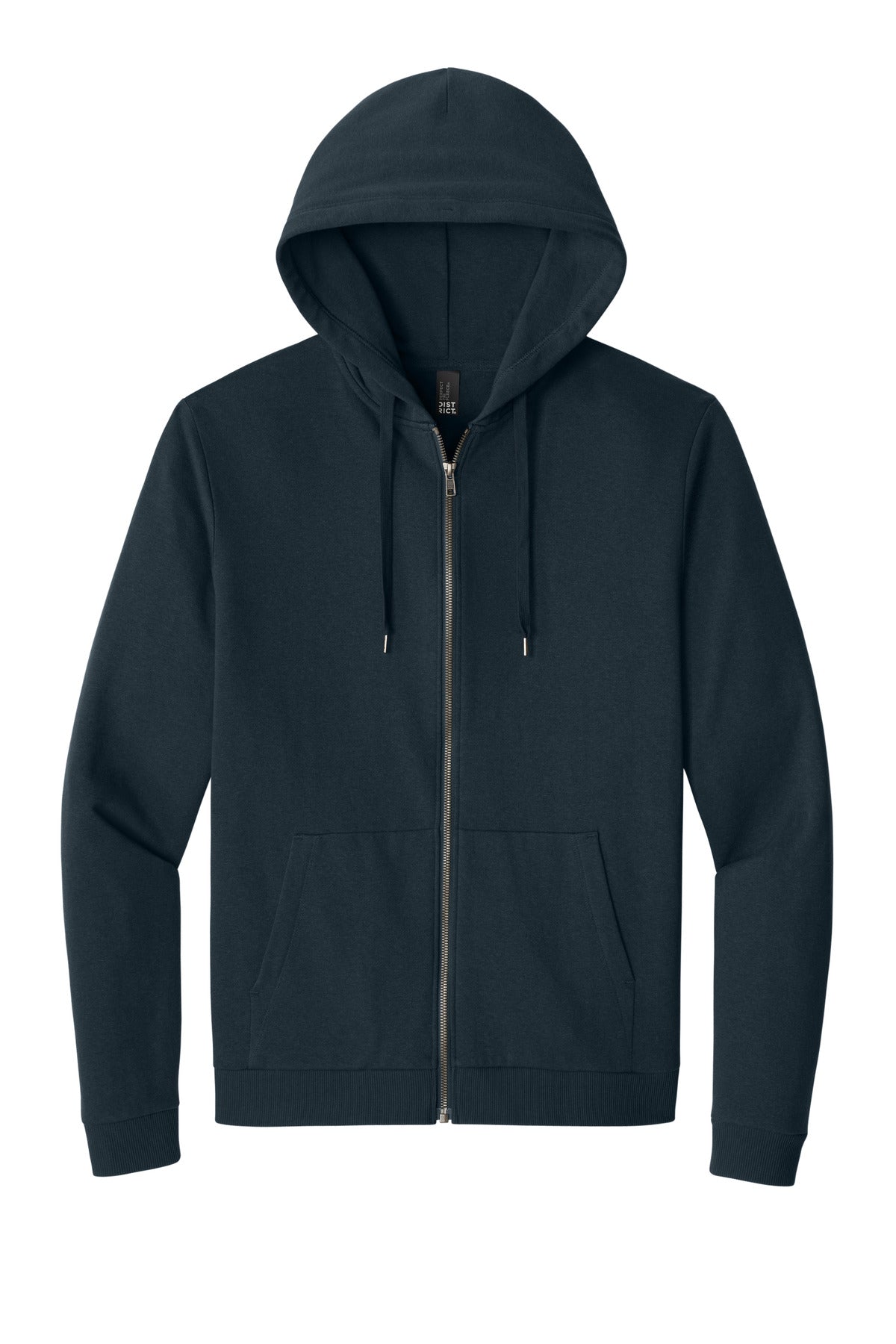 District Perfect Tri Fleece Full-Zip Hoodie DT1302 - New Navy