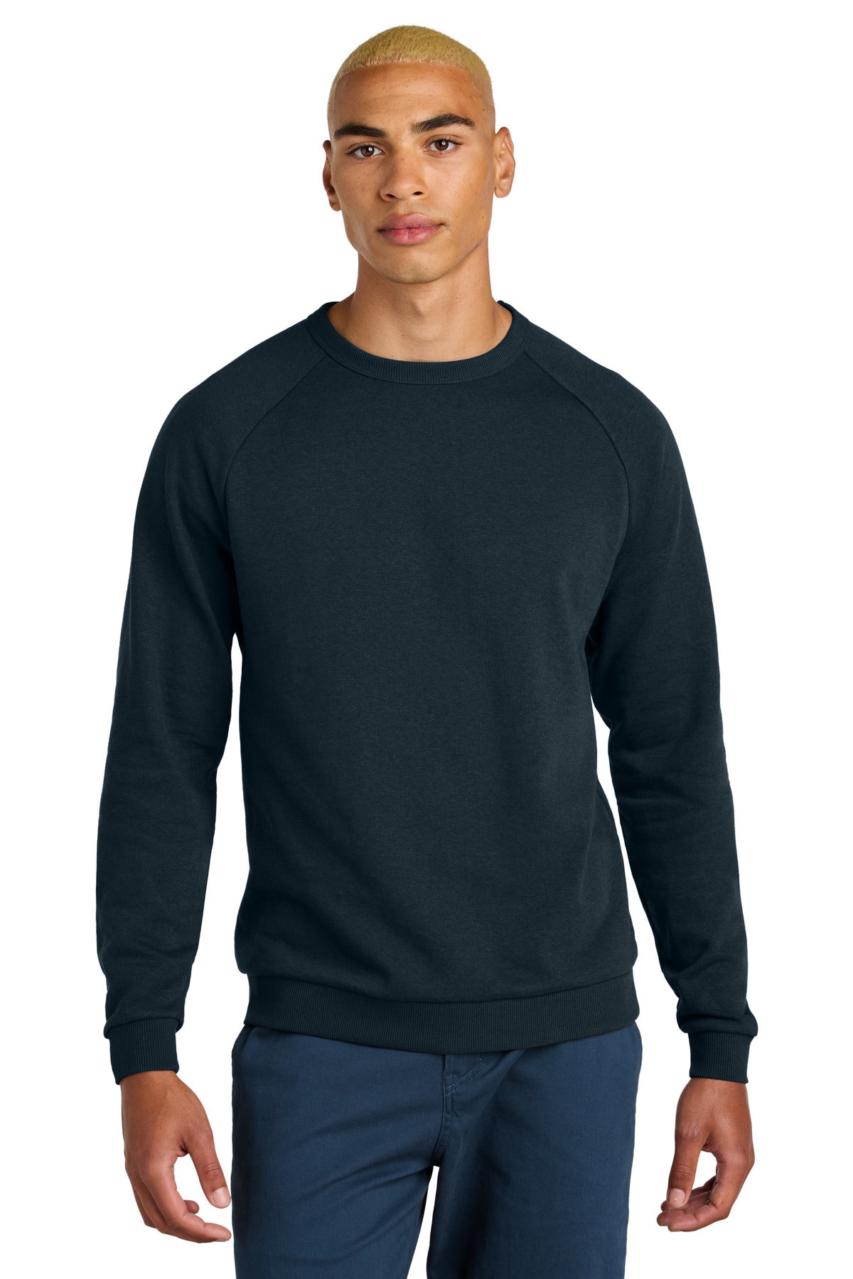 District Perfect Tri Fleece Crewneck Sweatshirt DT1304 - New Navy