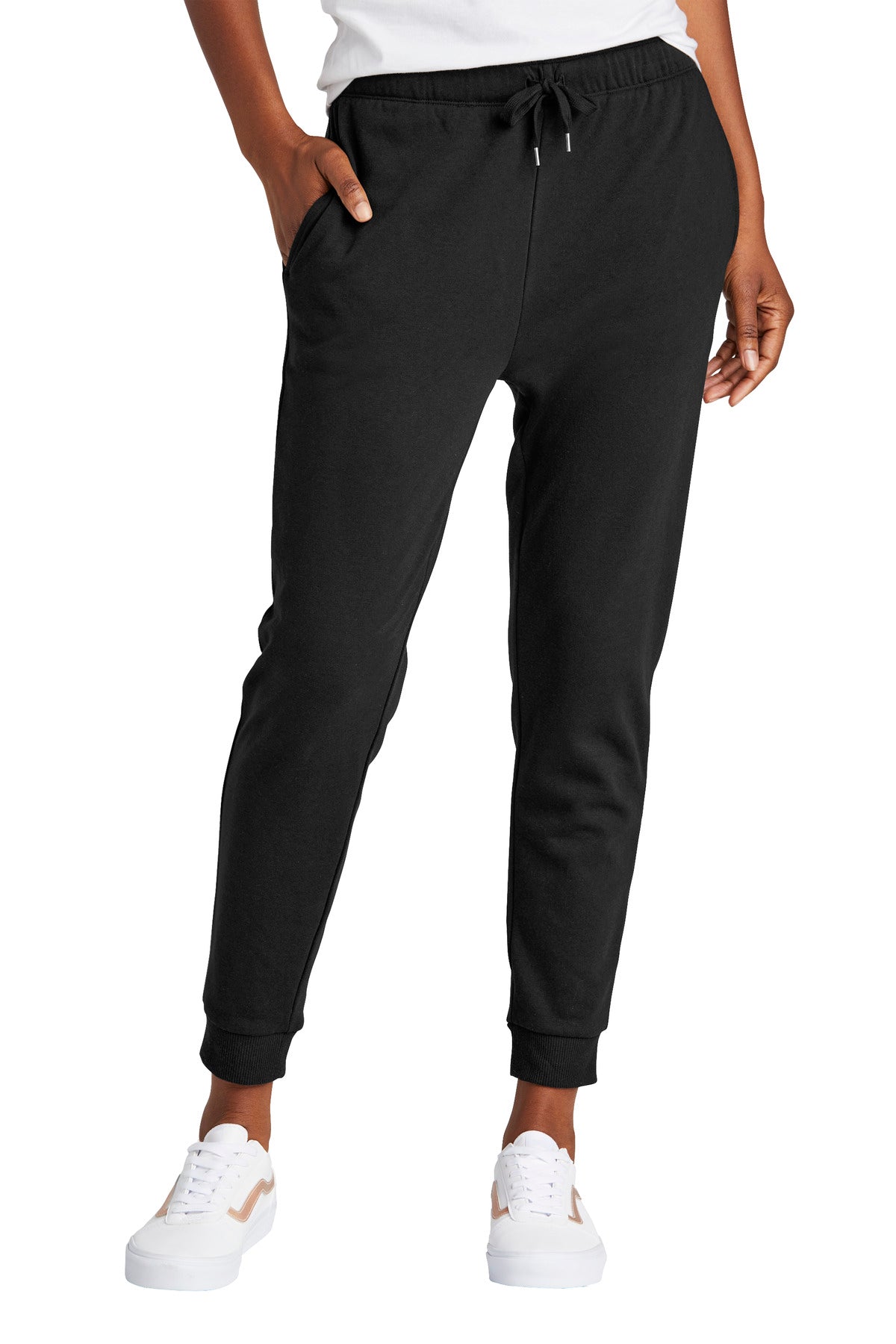 District Women's Perfect Tri Fleece Jogger DT1310 - Black