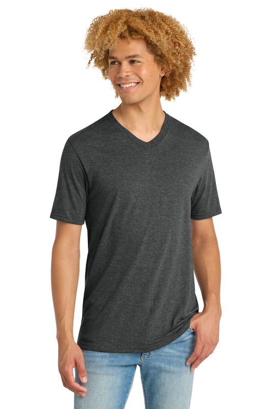 District   Perfect Tri V-Neck Tee. DT1350 - Black Frost