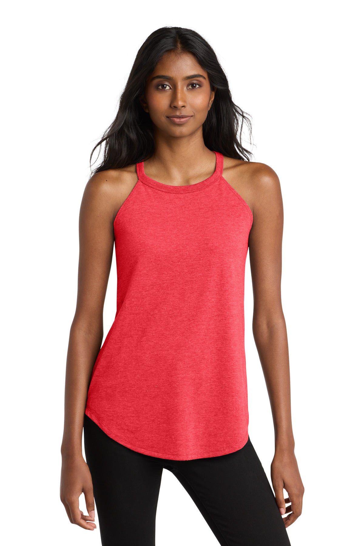 District   Women's Perfect Tri  Rocker Tank. DT137L - Red Frost