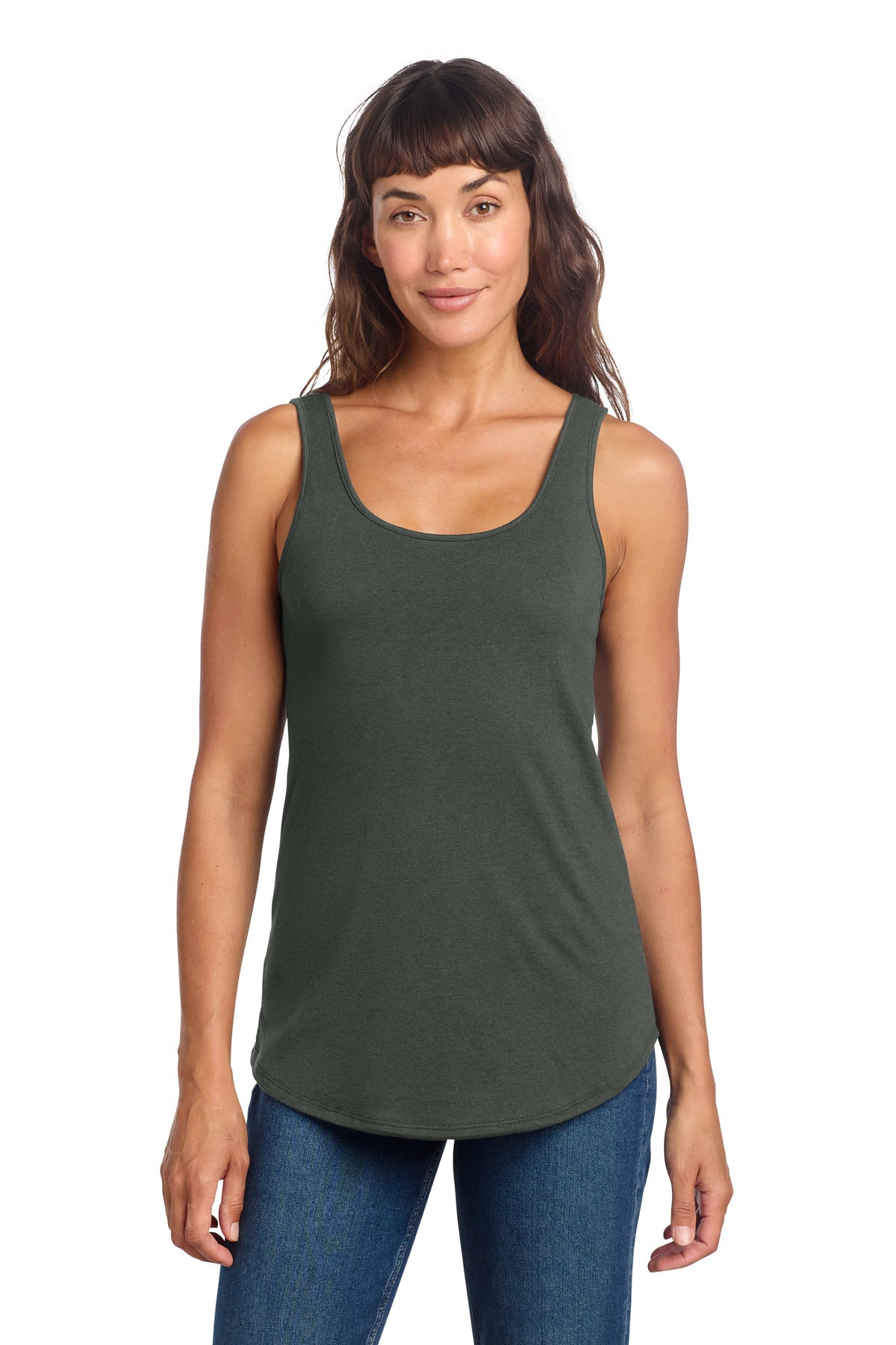 District Women's Perfect Tri Relaxed Tank DT151 - Deepest Grey