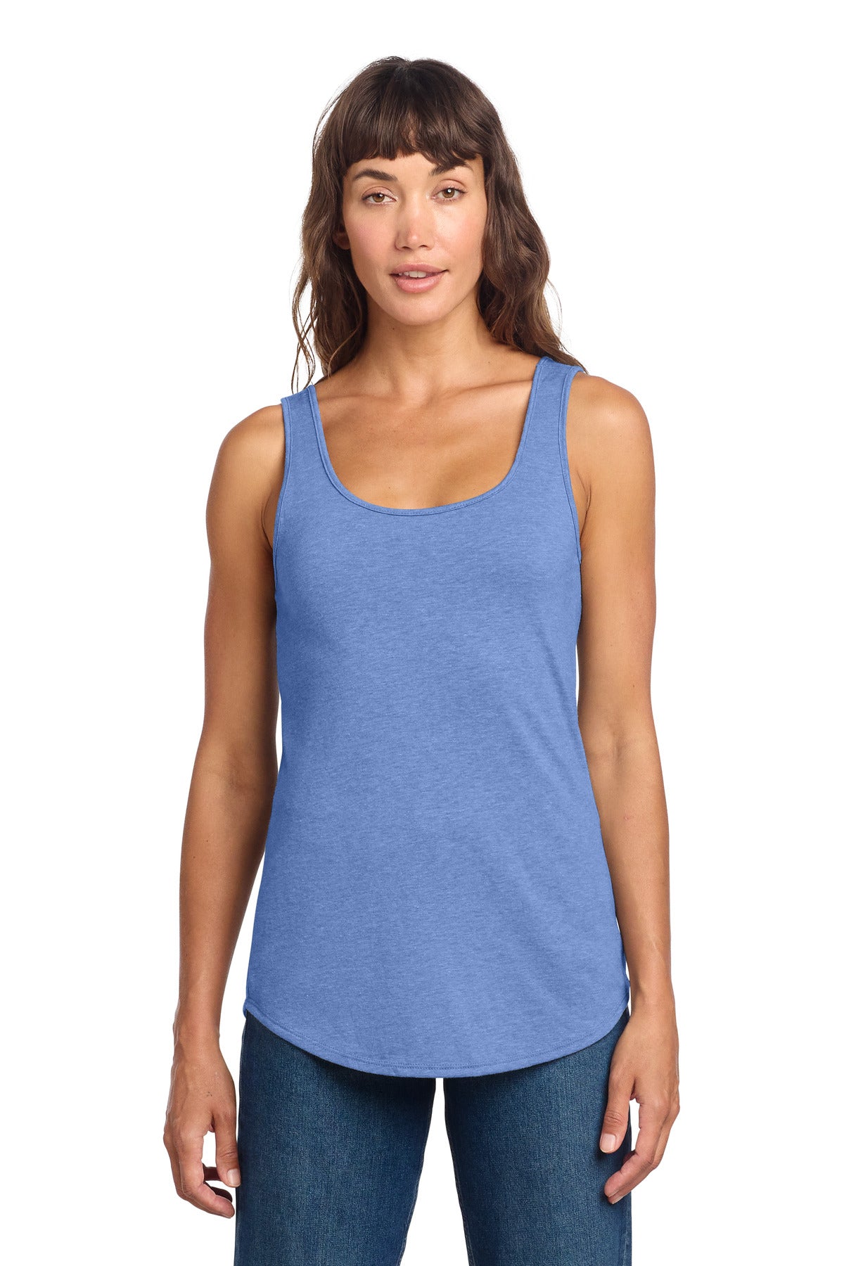 District Women's Perfect Tri Relaxed Tank DT151 - Maritime Frost