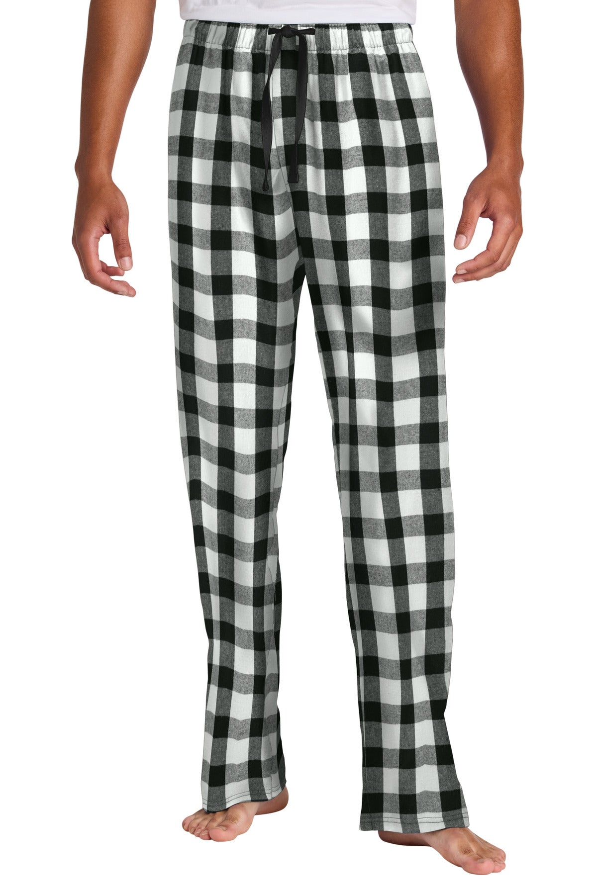District Flannel Plaid Pant. DT1800 - Black/ White Buffalo Check