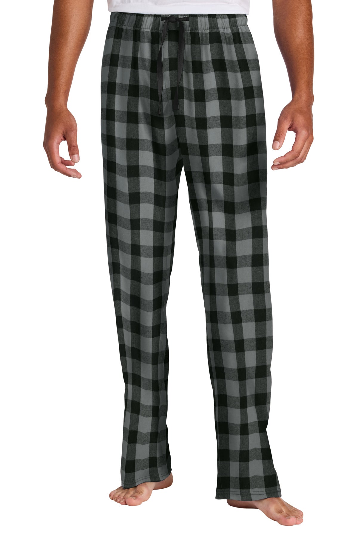 District Flannel Plaid Pant. DT1800 - Grey/ Black Buffalo Check