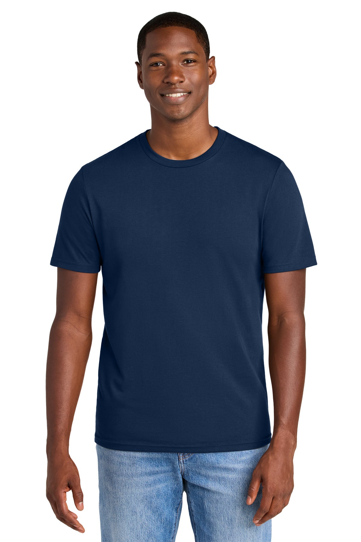 District Perfect Weight CVC Tee DT184 - Dark Royal