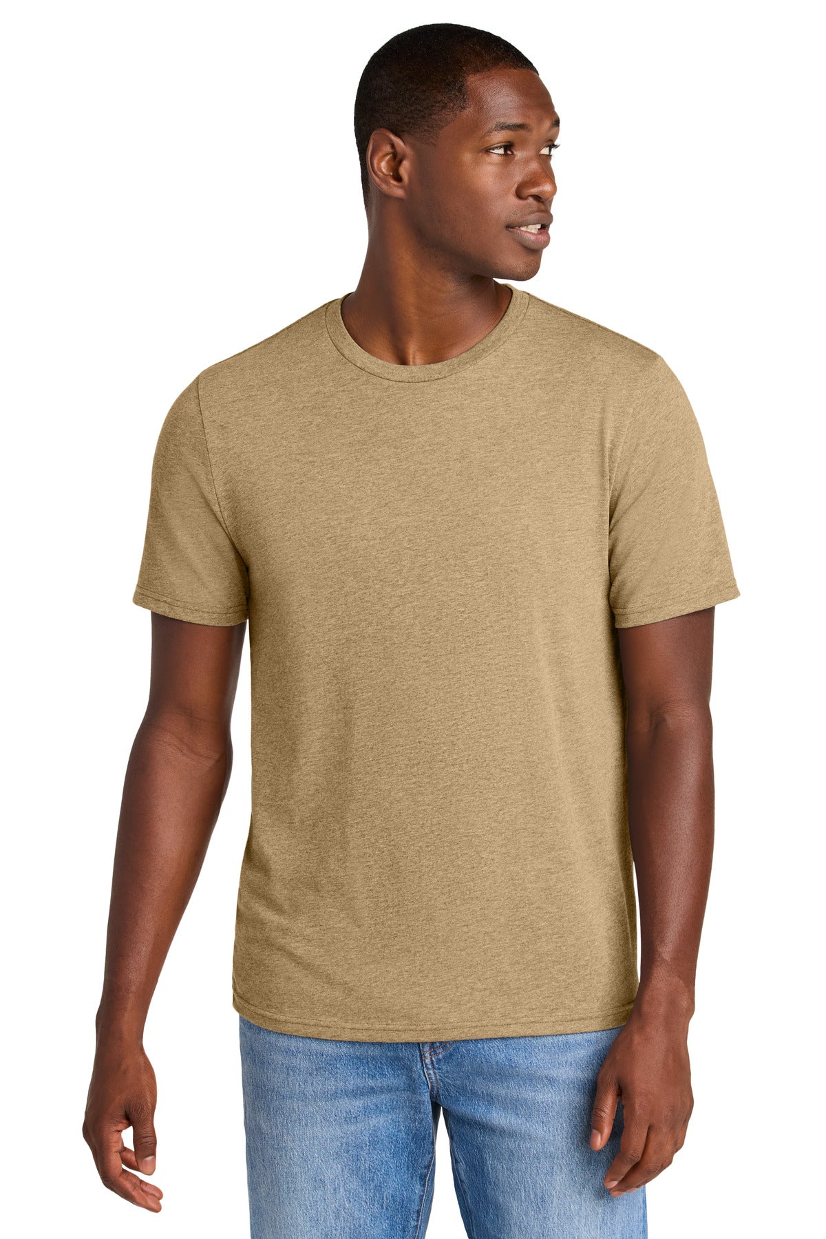 District Perfect Weight CVC Tee DT184 - Dune Heather