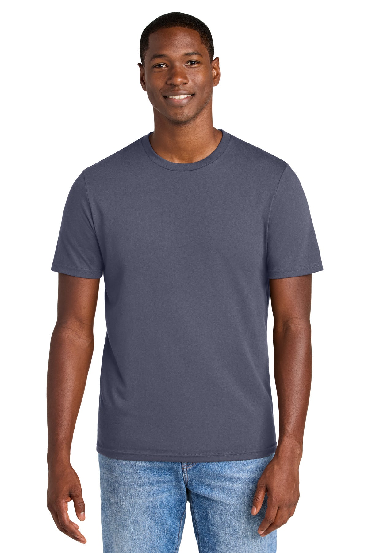 District Perfect Weight CVC Tee DT184 - Elderberry