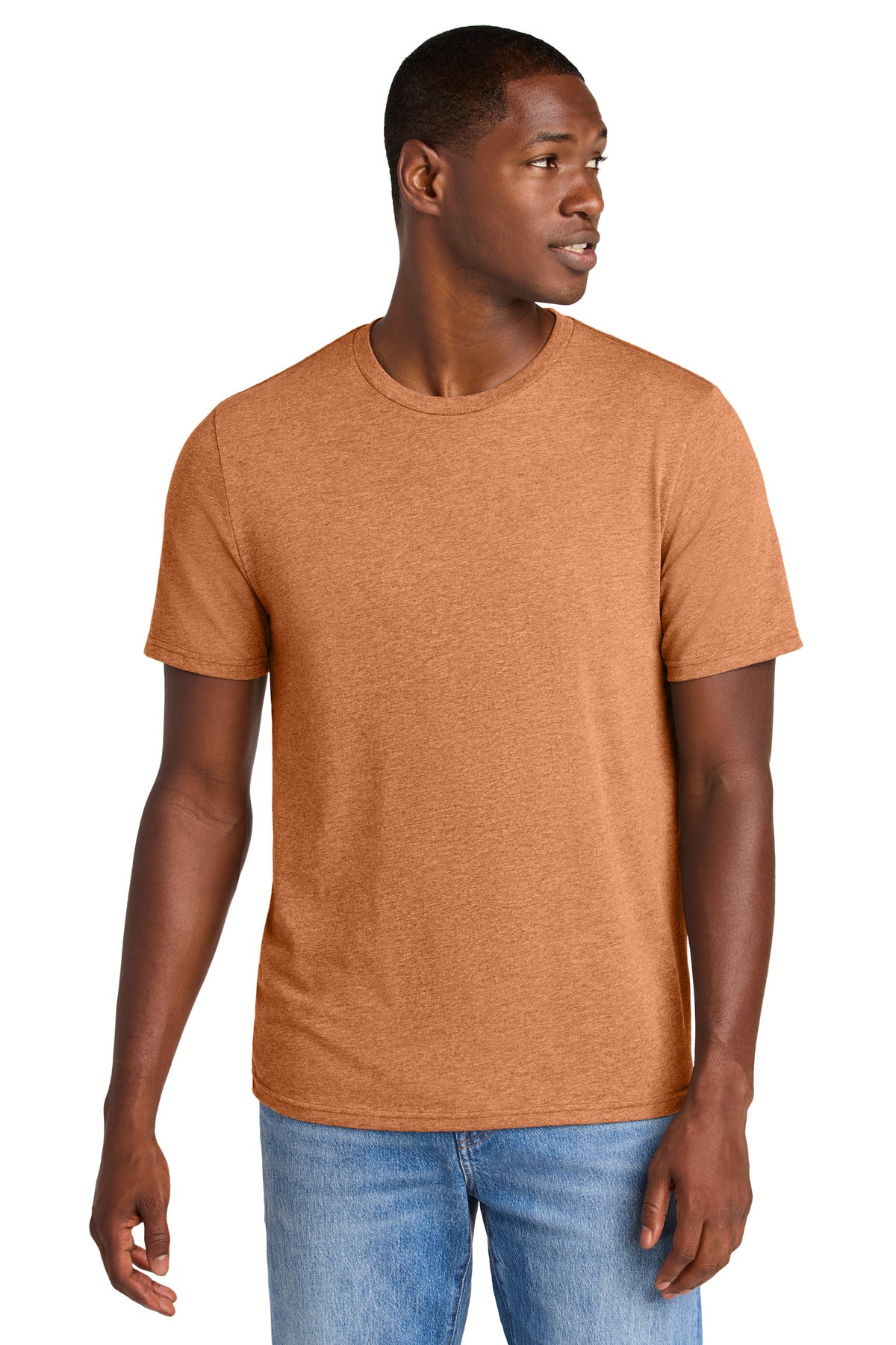 District Perfect Weight CVC Tee DT184 - Sienna Heather