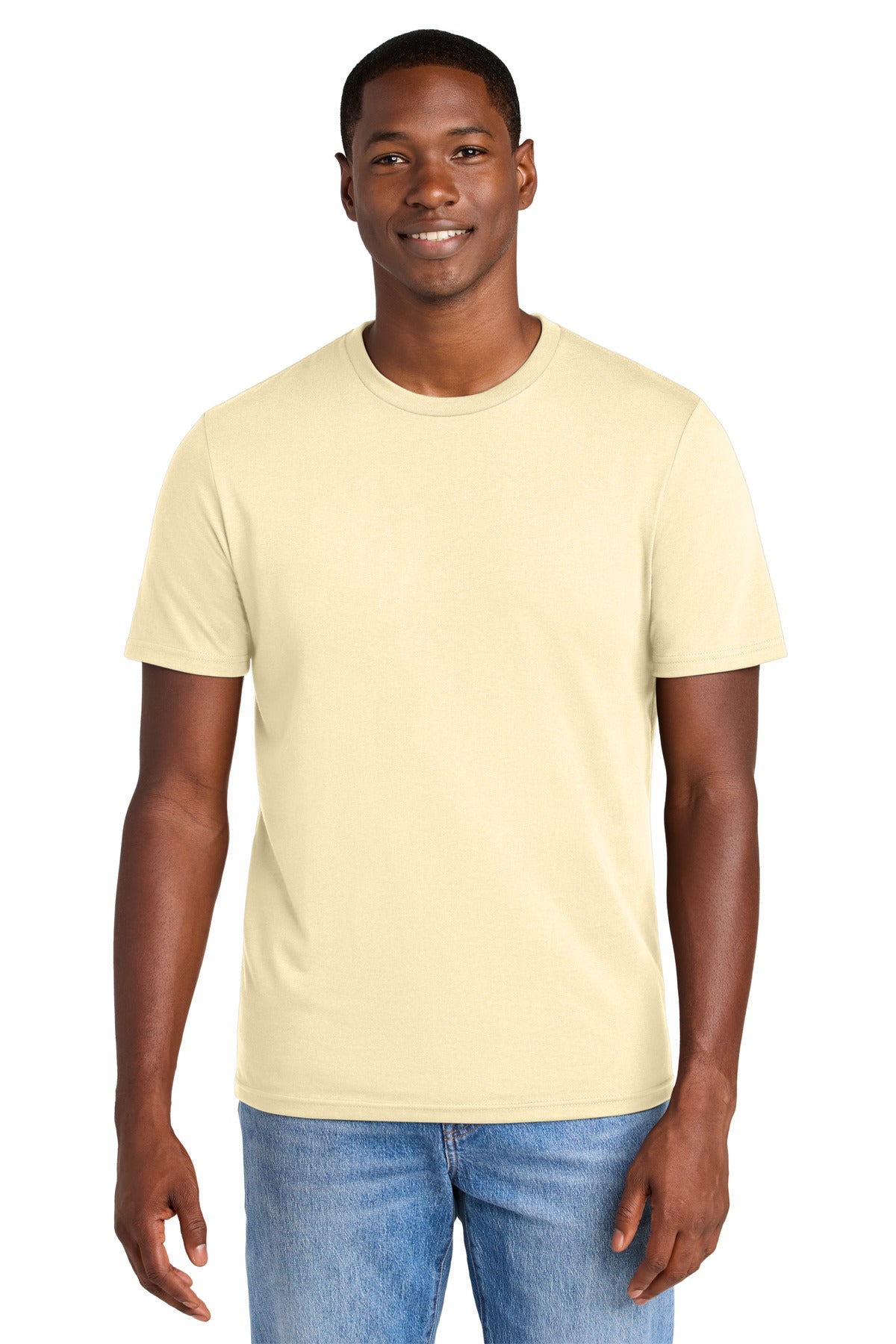 District Perfect Weight CVC Tee DT184 - Soft Yellow