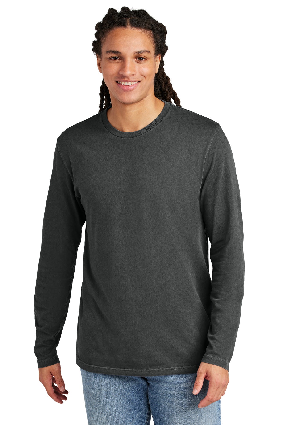 District Wash Long Sleeve Tee DT2103 - Graphite