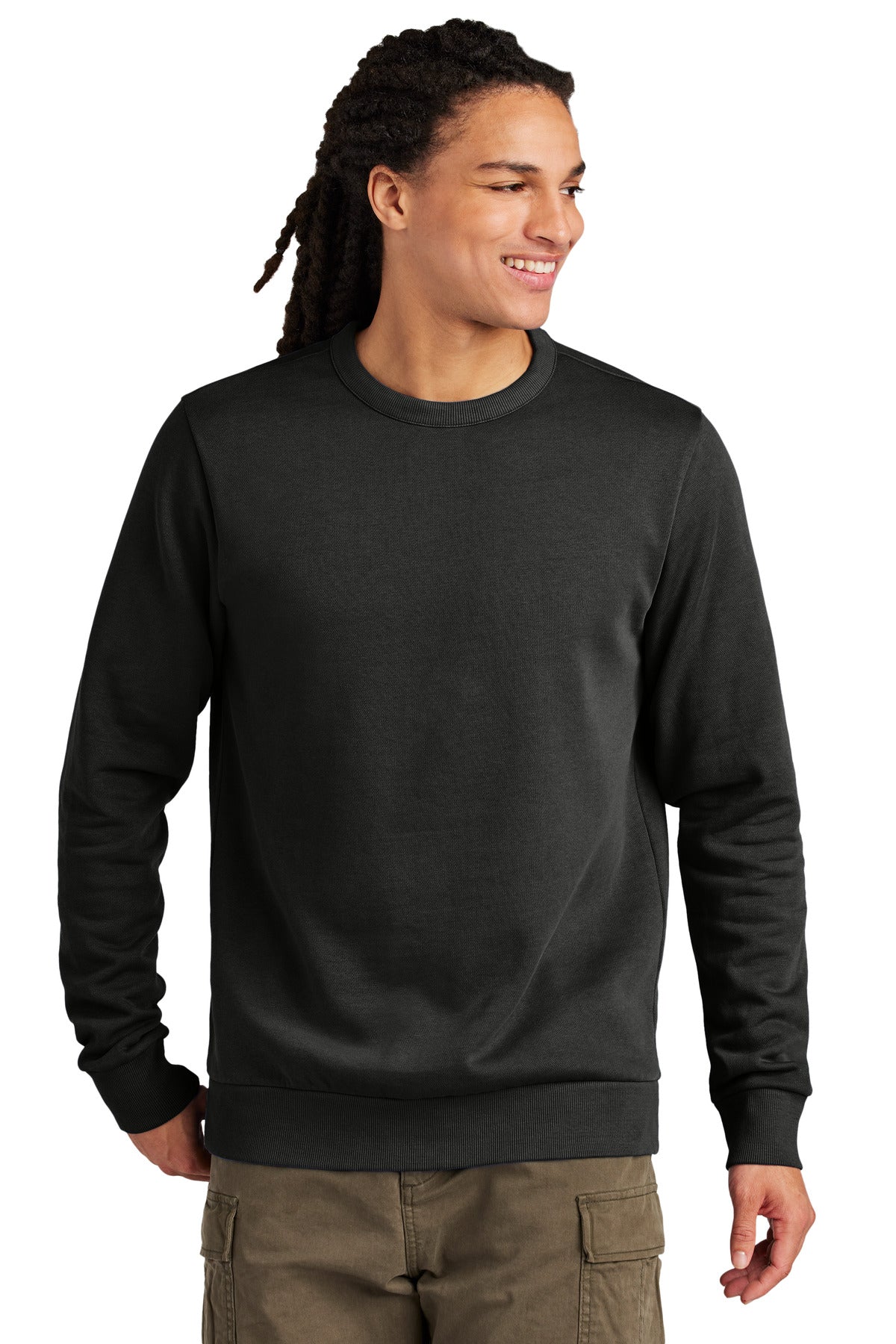 District Wash Fleece Crew DT2204 - Black