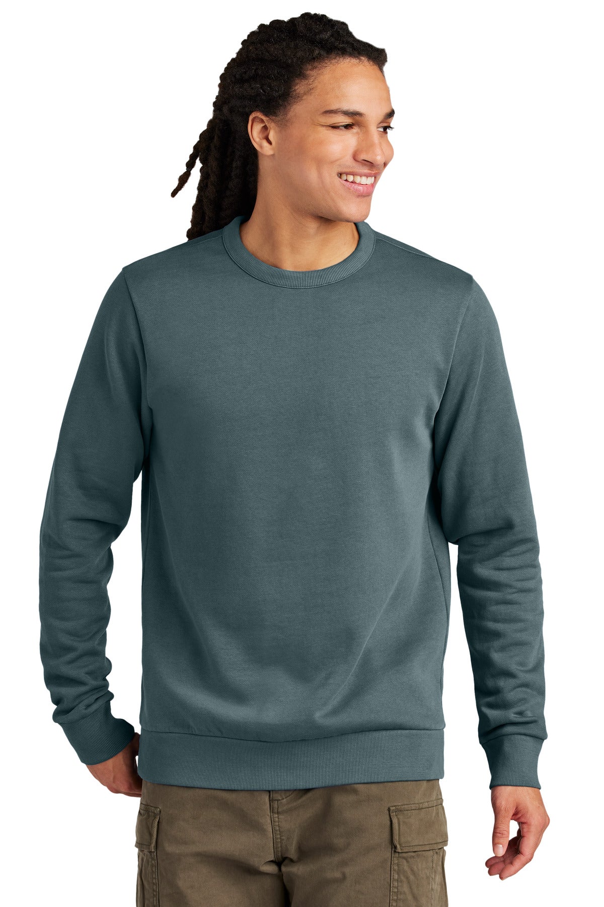 District Wash Fleece Crew DT2204 - Deep Steel Blue