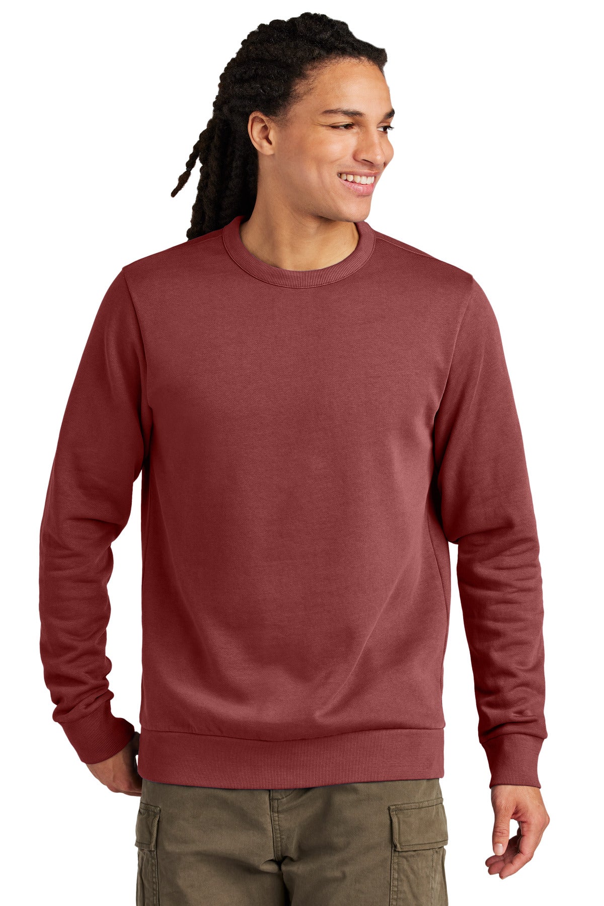 District Wash Fleece Crew DT2204 - Garnet