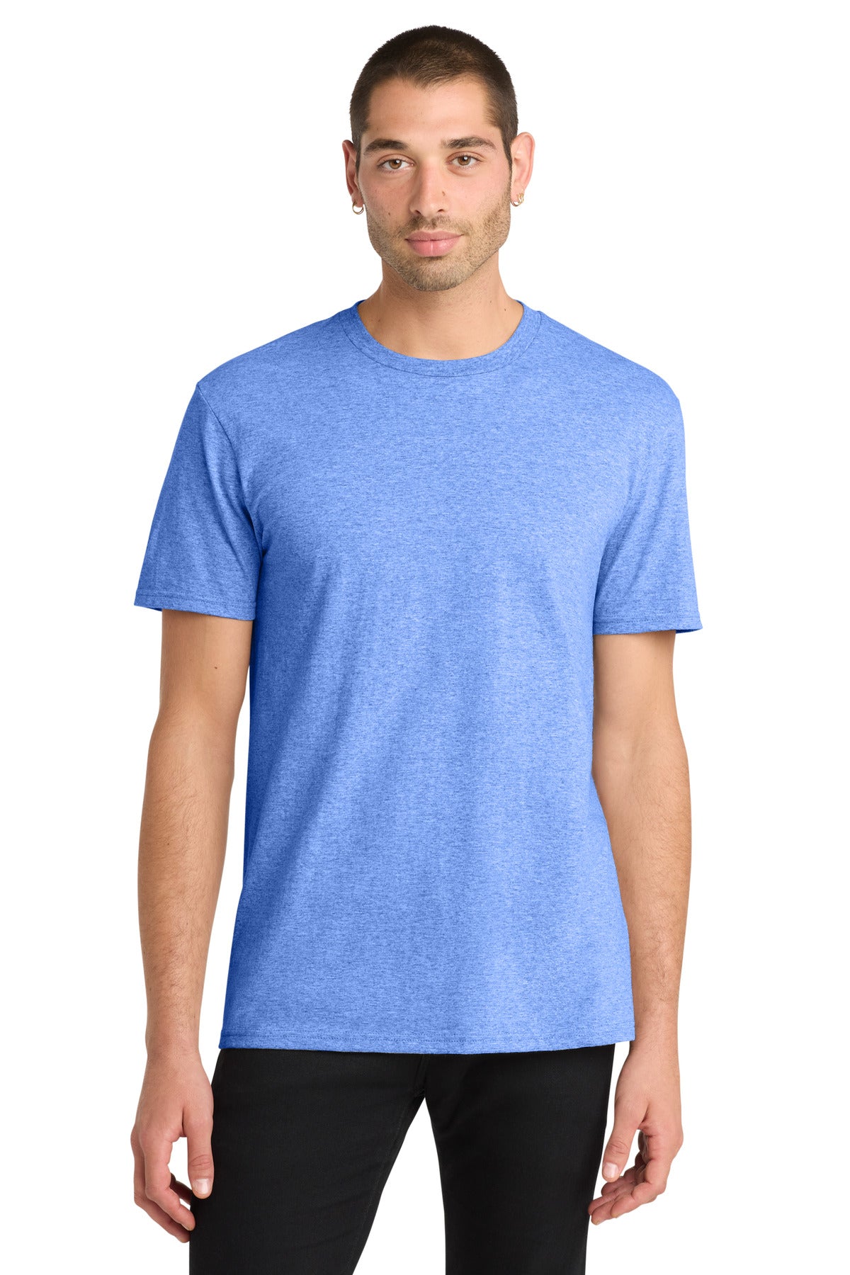 District The Concert Tee DT5000 - Heathered Royal